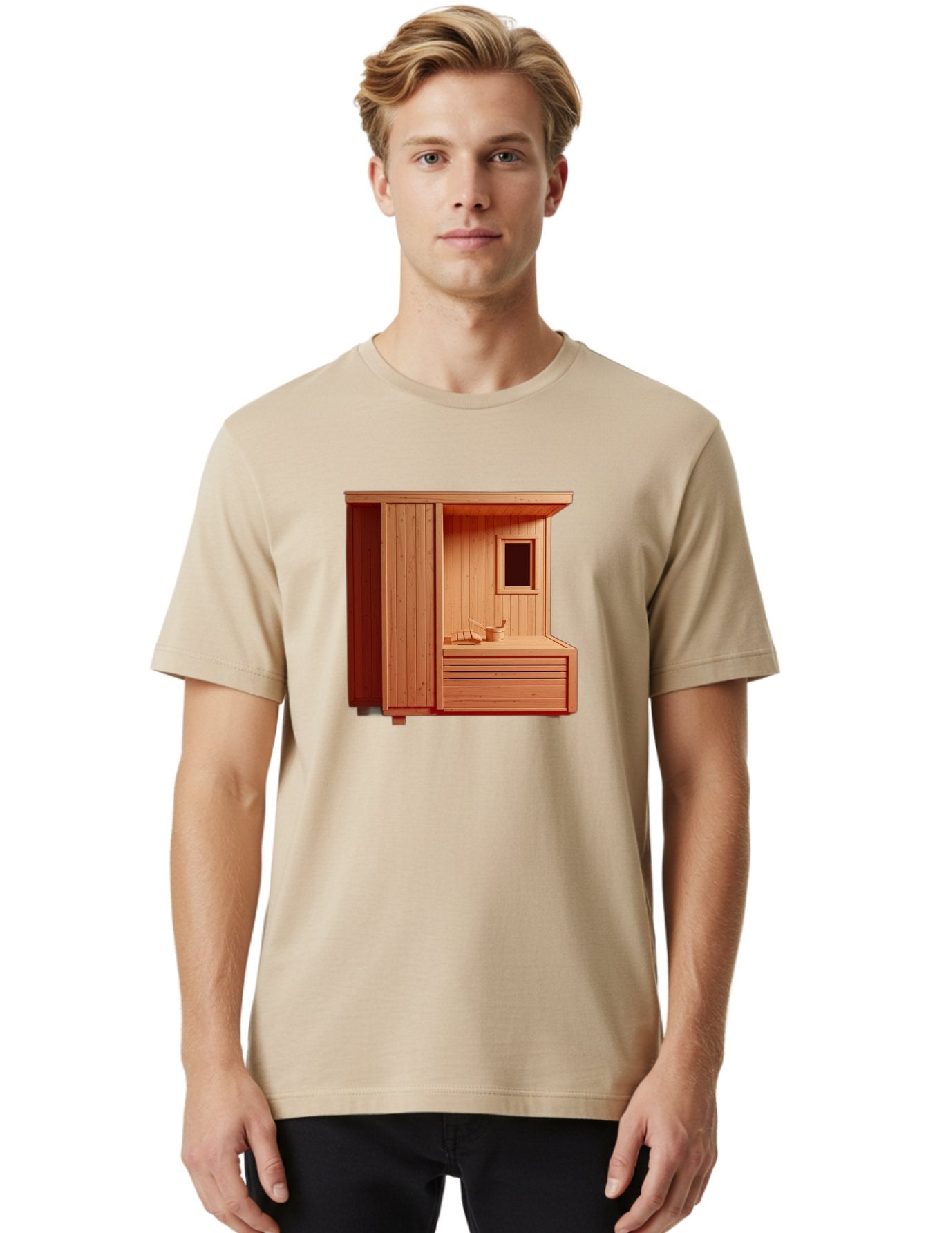 Sauna-Room Men'S Graphic Tee, 100% Cotton, Comfortable Casual Summer Wear, Machine Washable, Vintage Camera, Old Camera, Antique Camera, Black Camera, Classic Photography, Photography Equipment, Nostalgic Device, Film Camera, Camera Art Bah068 24