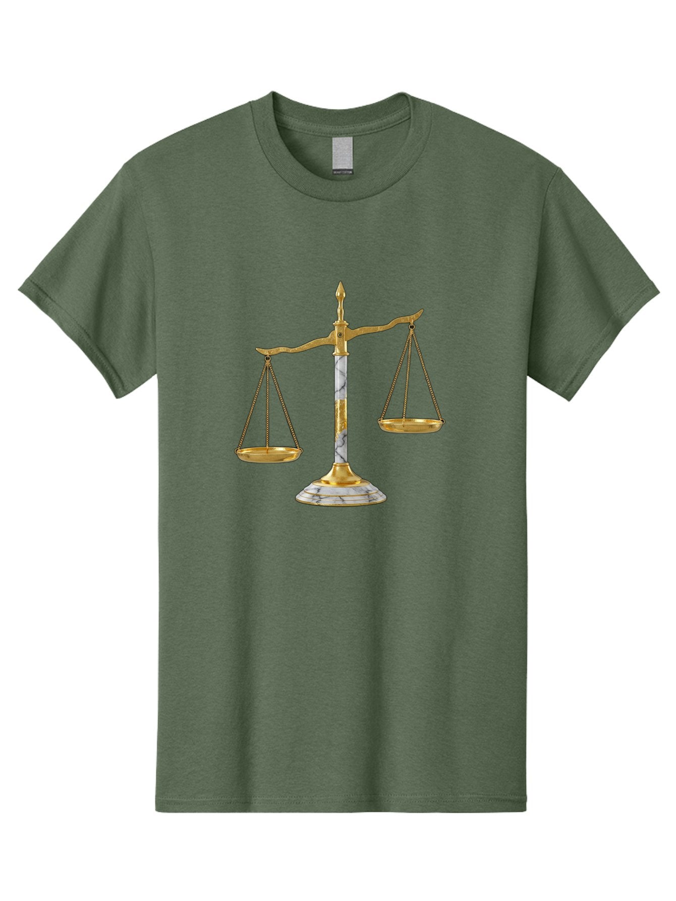 Scales-Of-Justice-2 Men'S Graphic Tee, 100% Cotton, Comfortable Casual Summer Wear, Machine Washable, Vintage Camera, Old Camera, Antique Camera, Black Camera, Classic Photography, Photography Equipment, Nostalgic Device, Film Camera, Bah071