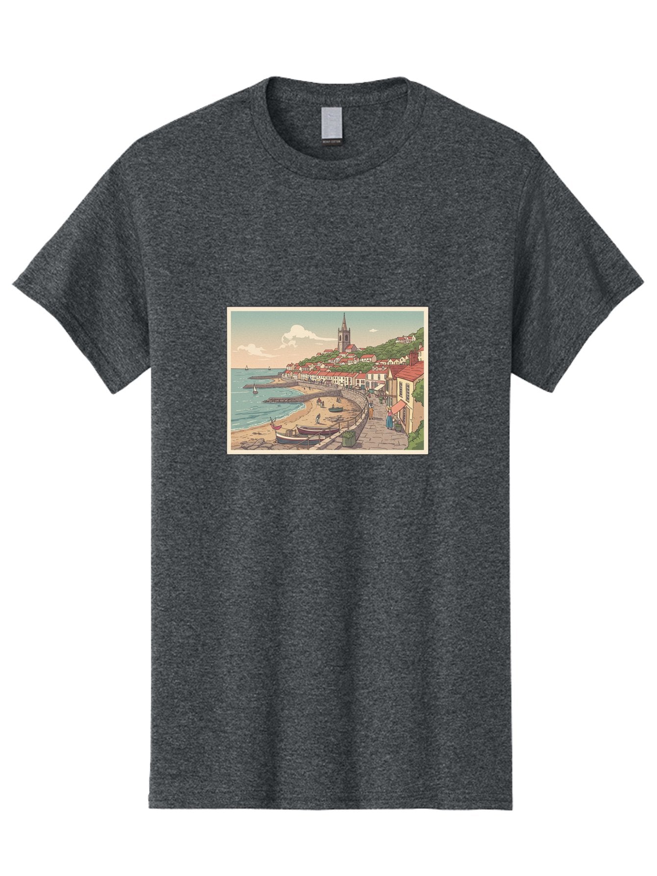 Seaside-Village Men'S Graphic Tee, 100% Cotton, Comfortable Casual Summer Wear, Machine Washable, Vintage Camera, Old Camera, Antique Camera, Black Camera, Classic Photography, Photography Equipment, Nostalgic Device, Film Camera, Camera Art Bah083 4