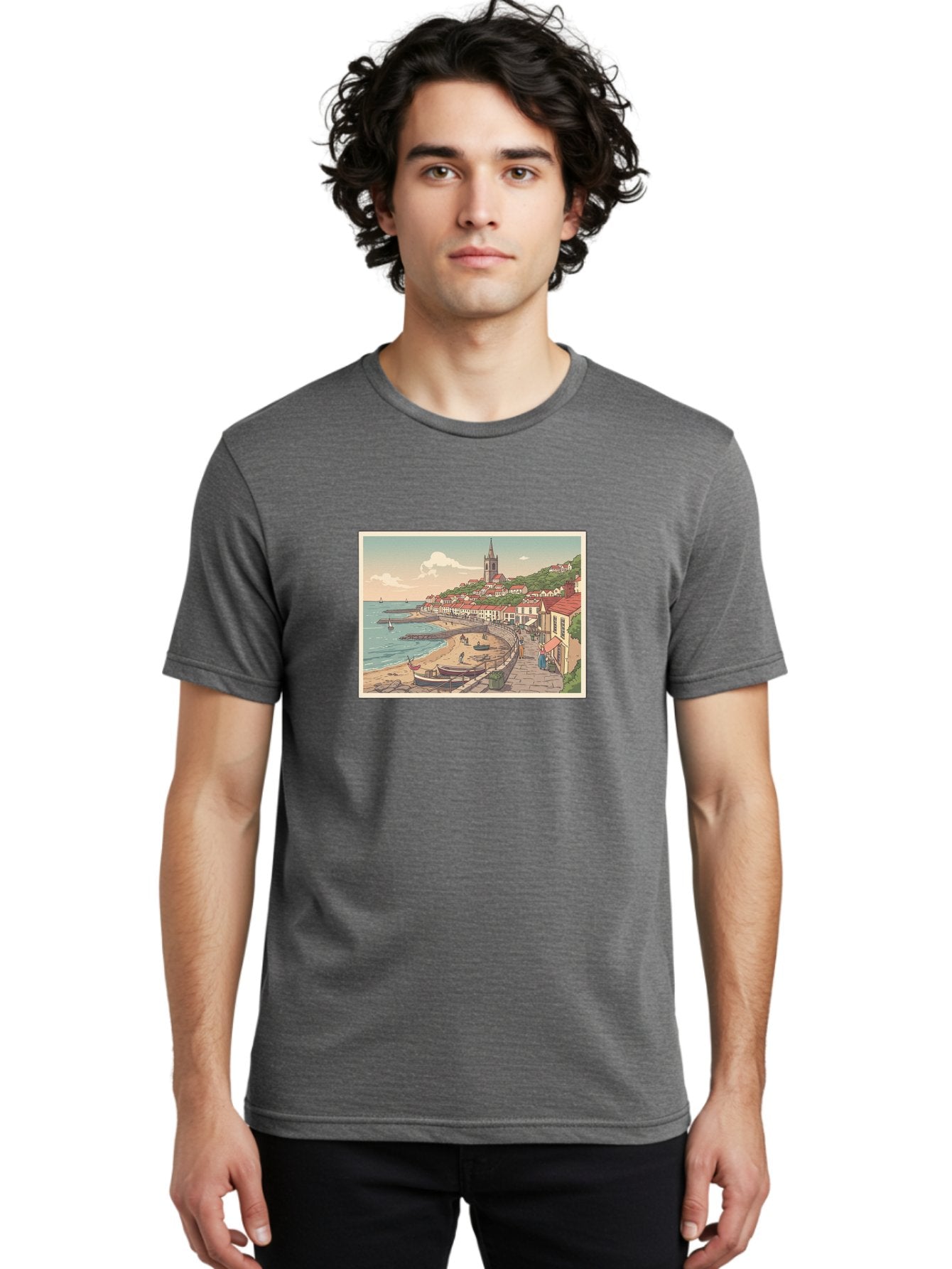 Seaside-Village Men'S Graphic Tee, 100% Cotton, Comfortable Casual Summer Wear, Machine Washable, Vintage Camera, Old Camera, Antique Camera, Black Camera, Classic Photography, Photography Equipment, Nostalgic Device, Film Camera, Camera Art Bah083 29