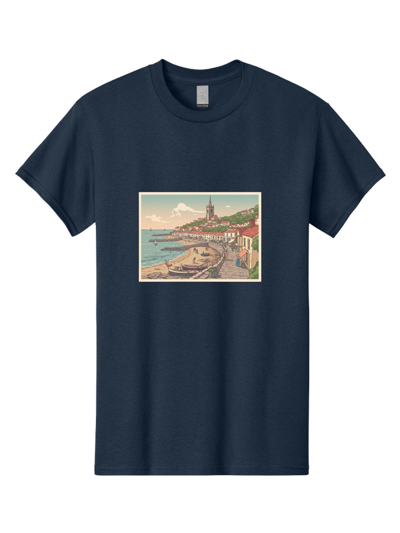 Seaside-Village Men'S Graphic Tee, 100% Cotton, Comfortable Casual Summer Wear, Machine Washable, Vintage Camera, Old Camera, Antique Camera, Black Camera, Classic Photography, Photography Equipment, Nostalgic Device, Film Camera, Camera Art Bah083