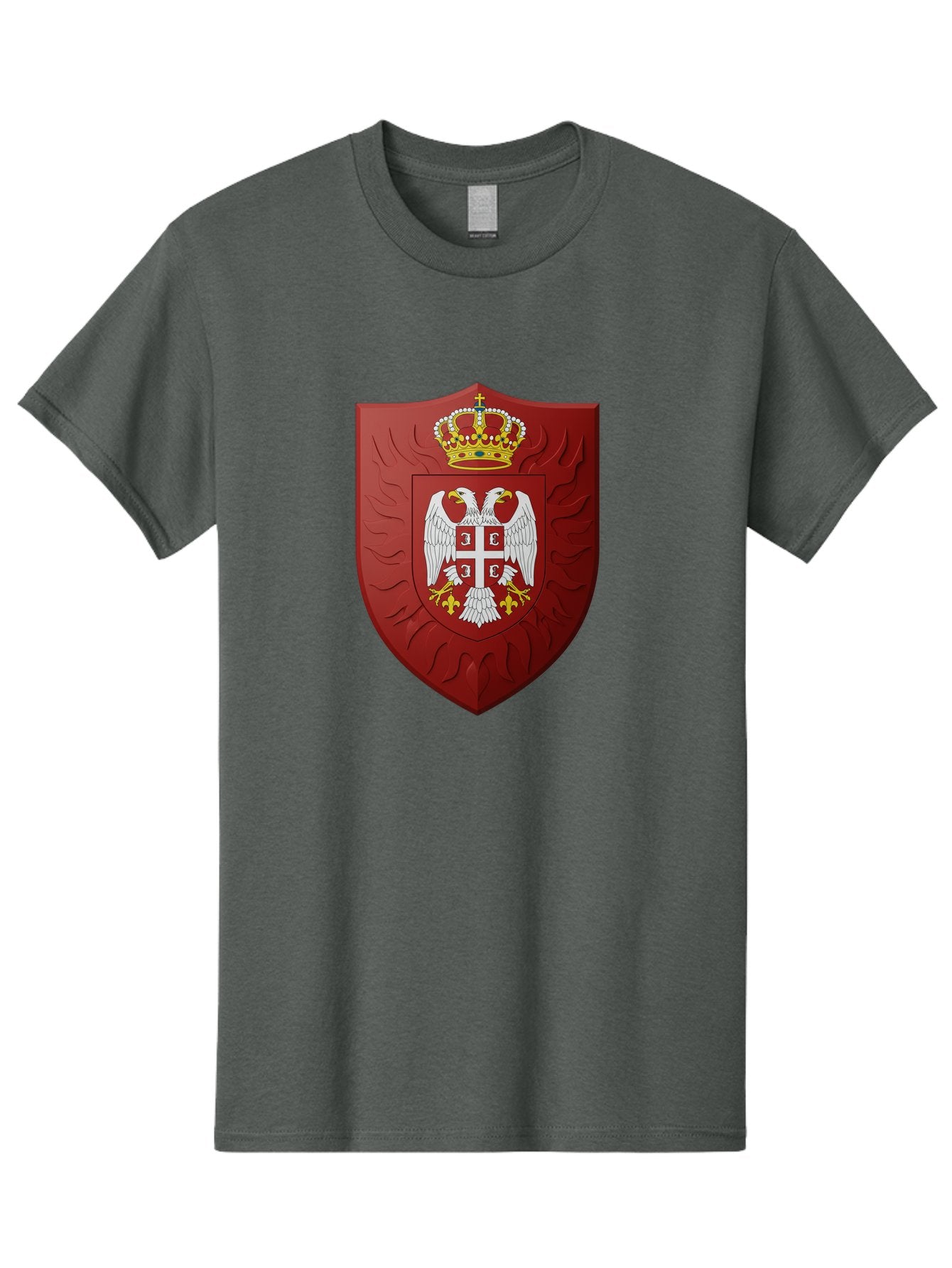 Serbian-Coat-Of-Arms-1 Men'S Graphic Tee, 100% Cotton, Comfortable Casual Summer Wear, Machine Washable, Vintage Camera, Old Camera, Antique Camera, Black Camera, Classic Photography, Photography Equipment, Nostalgic Device, Film Camera, Bah085 6