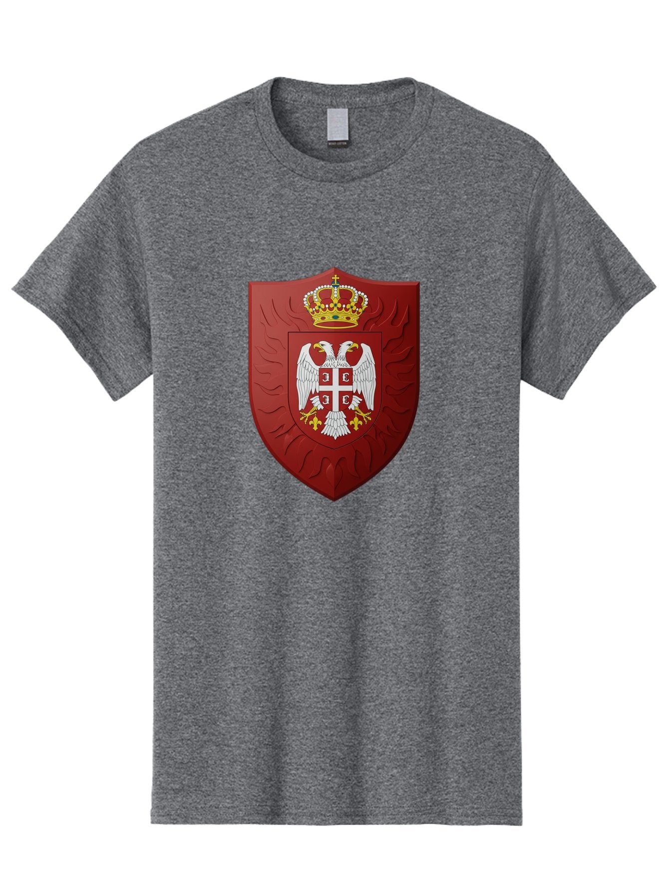 Serbian-Coat-Of-Arms-1 Men'S Graphic Tee, 100% Cotton, Comfortable Casual Summer Wear, Machine Washable, Vintage Camera, Old Camera, Antique Camera, Black Camera, Classic Photography, Photography Equipment, Nostalgic Device, Film Camera, Bah085 12