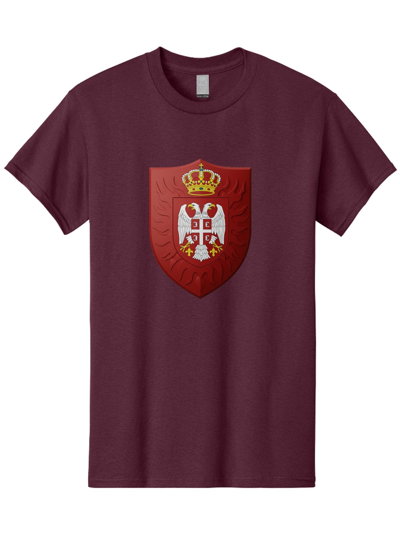 Serbian-Coat-Of-Arms-1 Men'S Graphic Tee, 100% Cotton, Comfortable Casual Summer Wear, Machine Washable, Vintage Camera, Old Camera, Antique Camera, Black Camera, Classic Photography, Photography Equipment, Nostalgic Device, Film Camera, Bah085 5