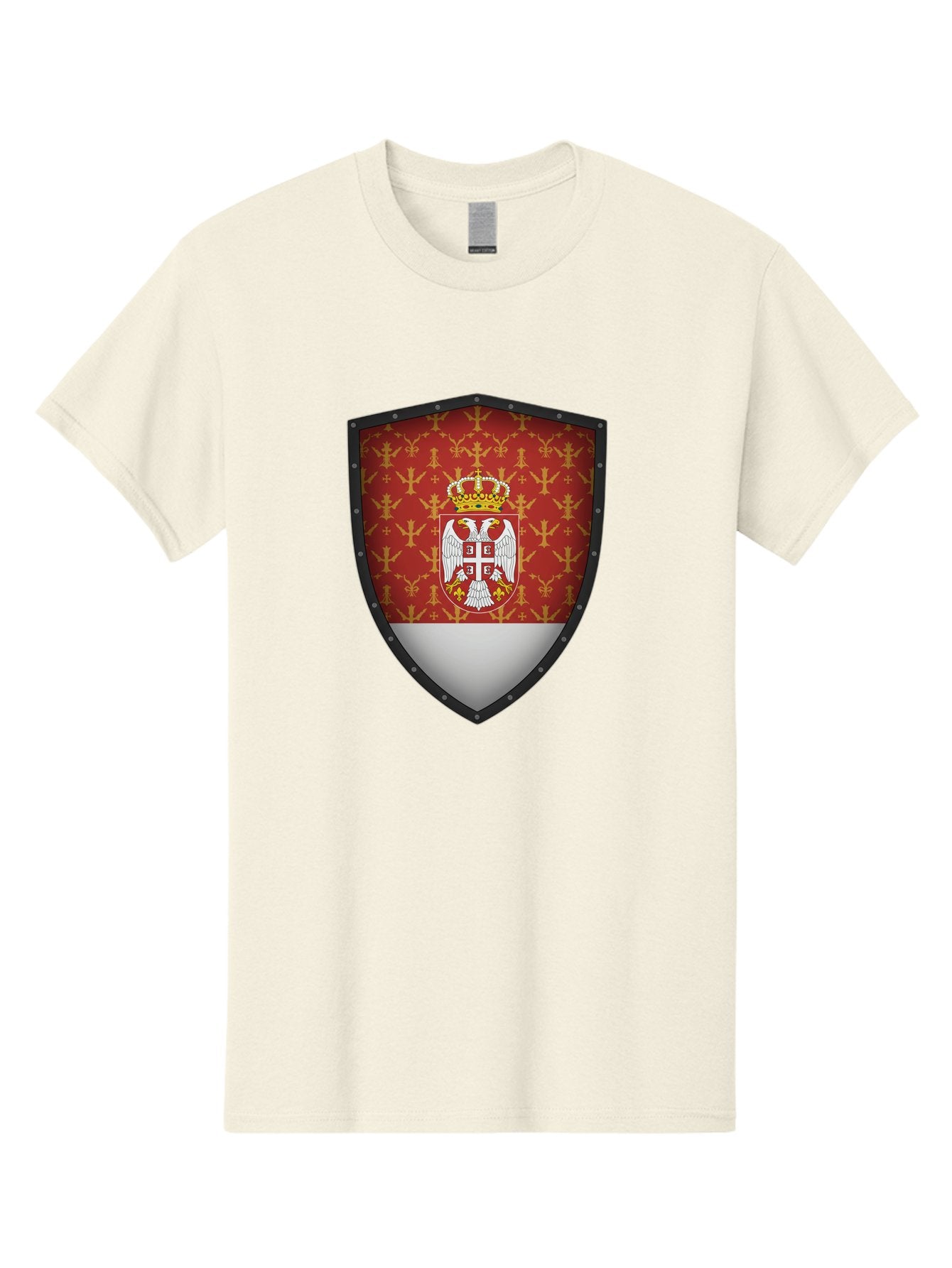 Serbian-Coat-Of-Arms-Shield Men'S Graphic Tee, 100% Cotton, Comfortable Casual Summer Wear, Machine Washable, Vintage Camera, Old Camera, Antique Camera, Black Camera, Classic Photography, Photography Equipment, Nostalgic Device, Film Camera, Bah086