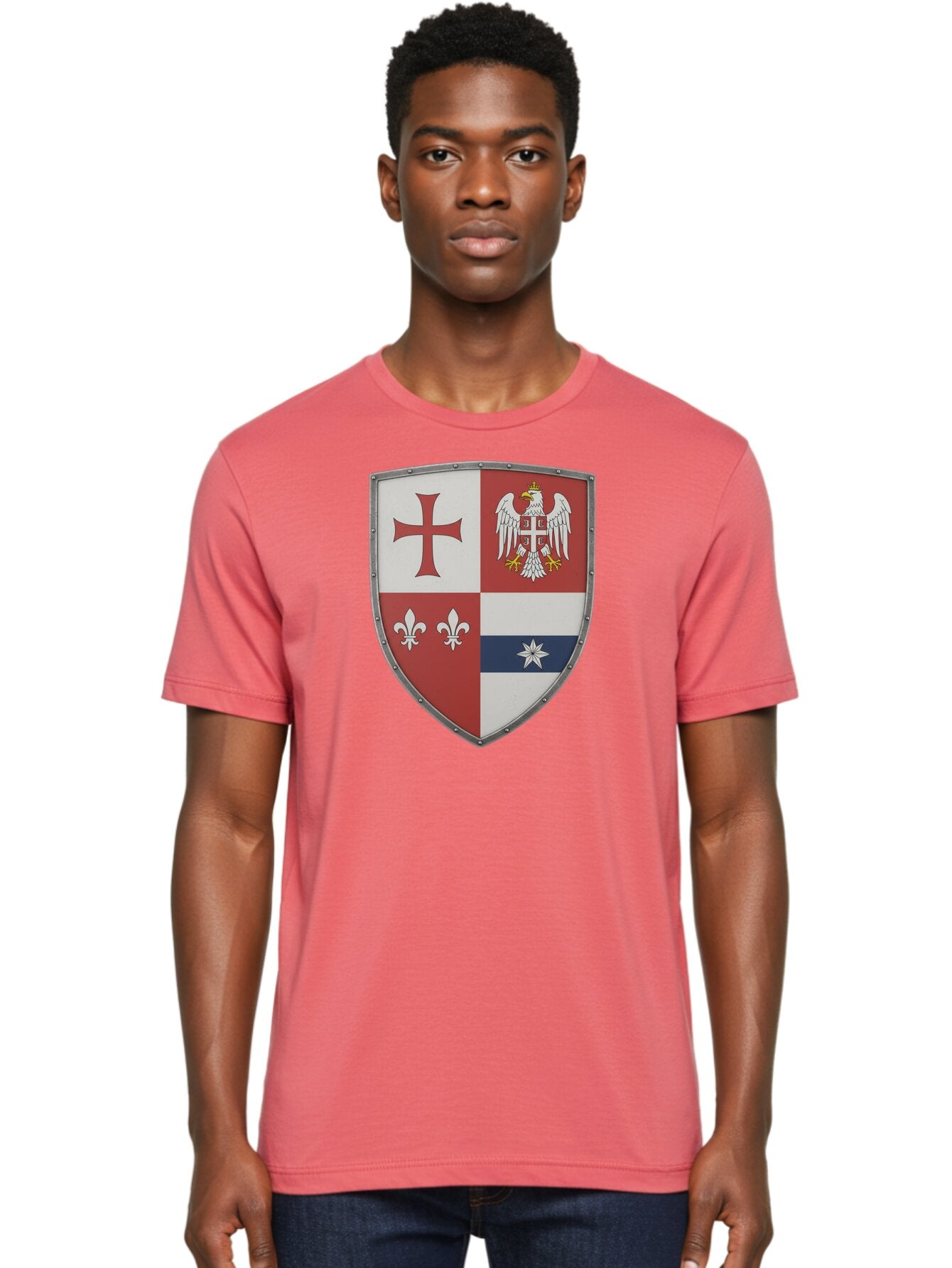 Shield-Coat-Of-Arms Men'S Graphic Tee, 100% Cotton, Comfortable Casual Summer Wear, Machine Washable, Vintage Camera, Old Camera, Antique Camera, Black Camera, Classic Photography, Photography Equipment, Nostalgic Device, Film Camera, Bah095 26