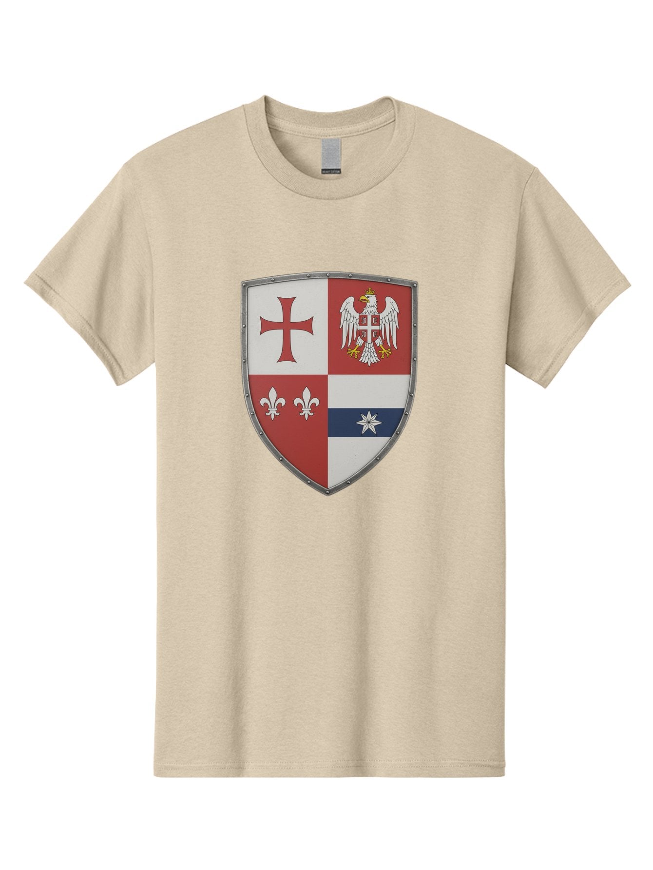 Shield-Coat-Of-Arms Men'S Graphic Tee, 100% Cotton, Comfortable Casual Summer Wear, Machine Washable, Vintage Camera, Old Camera, Antique Camera, Black Camera, Classic Photography, Photography Equipment, Nostalgic Device, Film Camera, Bah095 3