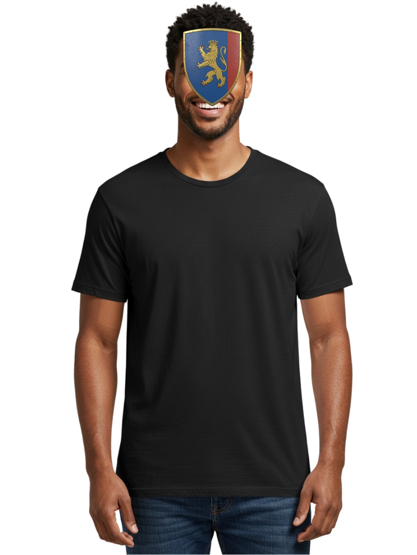 Shield-With-Lion Men'S Graphic Tee, 100% Cotton, Comfortable Casual Summer Wear, Machine Washable, Vintage Camera, Old Camera, Antique Camera, Black Camera, Classic Photography, Photography Equipment, Nostalgic Device, Film Camera, Camera Art Bah101 22