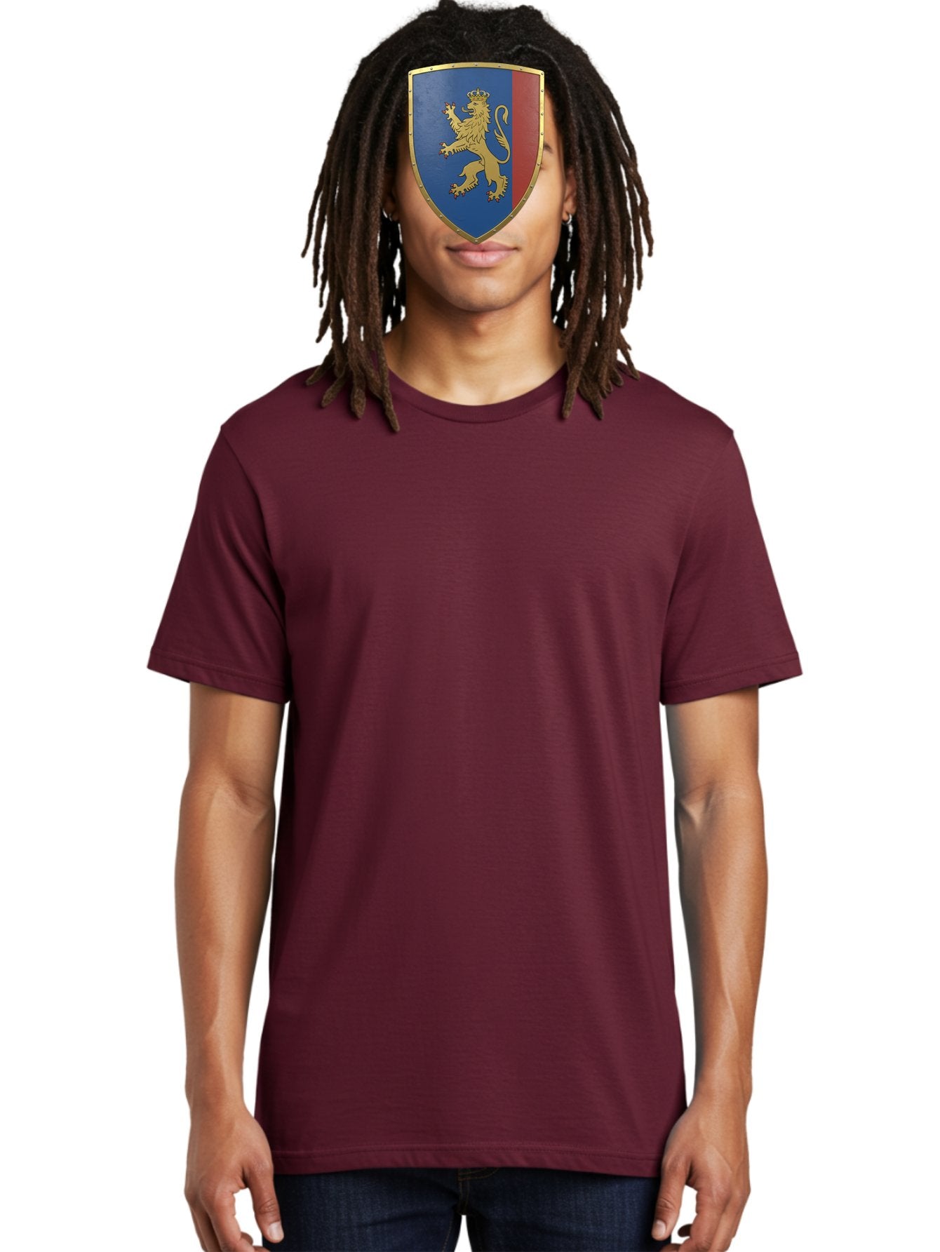 Shield-With-Lion Men'S Graphic Tee, 100% Cotton, Comfortable Casual Summer Wear, Machine Washable, Vintage Camera, Old Camera, Antique Camera, Black Camera, Classic Photography, Photography Equipment, Nostalgic Device, Film Camera, Camera Art Bah101 23