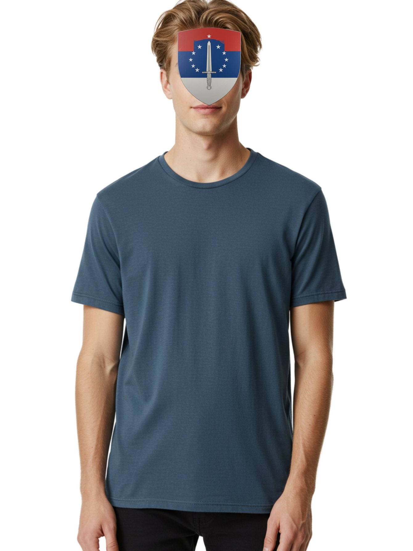 Shield-With-Sword Men'S Graphic Tee, 100% Cotton, Comfortable Casual Summer Wear, Machine Washable, Vintage Camera, Old Camera, Antique Camera, Black Camera, Classic Photography, Photography Equipment, Nostalgic Device, Film Camera, Camera Art Bah102 24