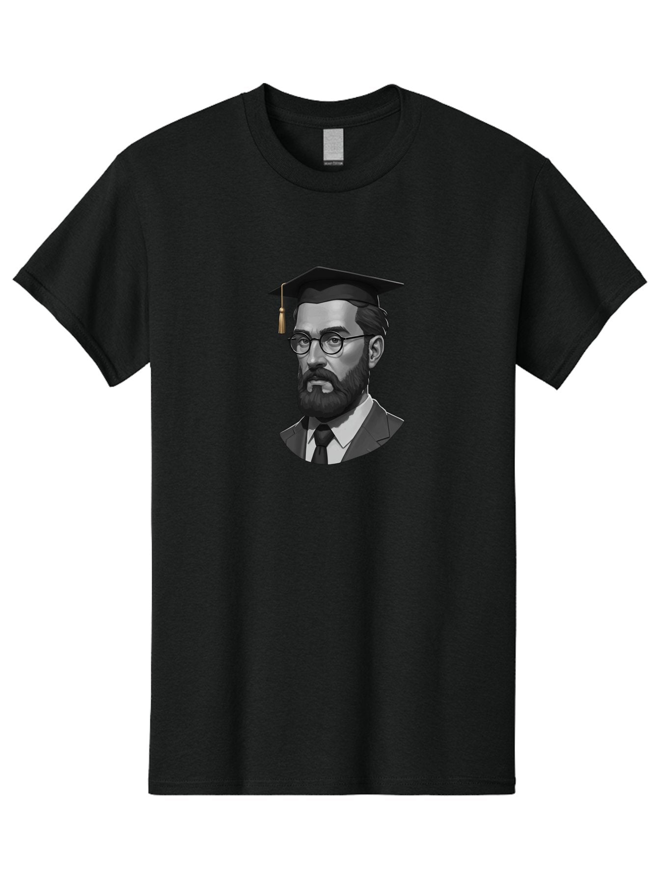 Sigmund-Freud-Graduate Men'S Graphic Tee, 100% Cotton, Comfortable Casual Summer Wear, Machine Washable, Vintage Camera, Old Camera, Antique Camera, Black Camera, Classic Photography, Photography Equipment, Nostalgic Device, Film Camera, Bah105 15