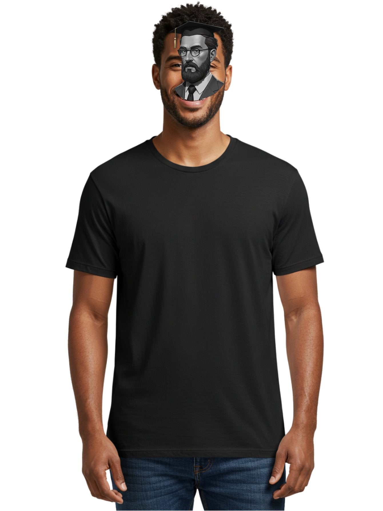 Sigmund-Freud-Graduate Men'S Graphic Tee, 100% Cotton, Comfortable Casual Summer Wear, Machine Washable, Vintage Camera, Old Camera, Antique Camera, Black Camera, Classic Photography, Photography Equipment, Nostalgic Device, Film Camera, Bah105 30