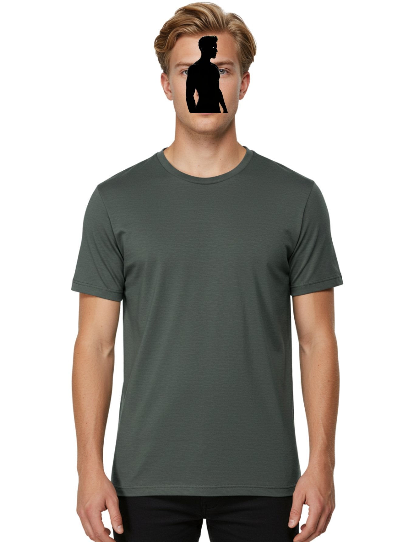 Silhouette-Male-Figure Men'S Graphic Tee, 100% Cotton, Comfortable Casual Summer Wear, Machine Washable, Vintage Camera, Old Camera, Antique Camera, Black Camera, Classic Photography, Photography Equipment, Nostalgic Device, Film Camera, Bah106 23