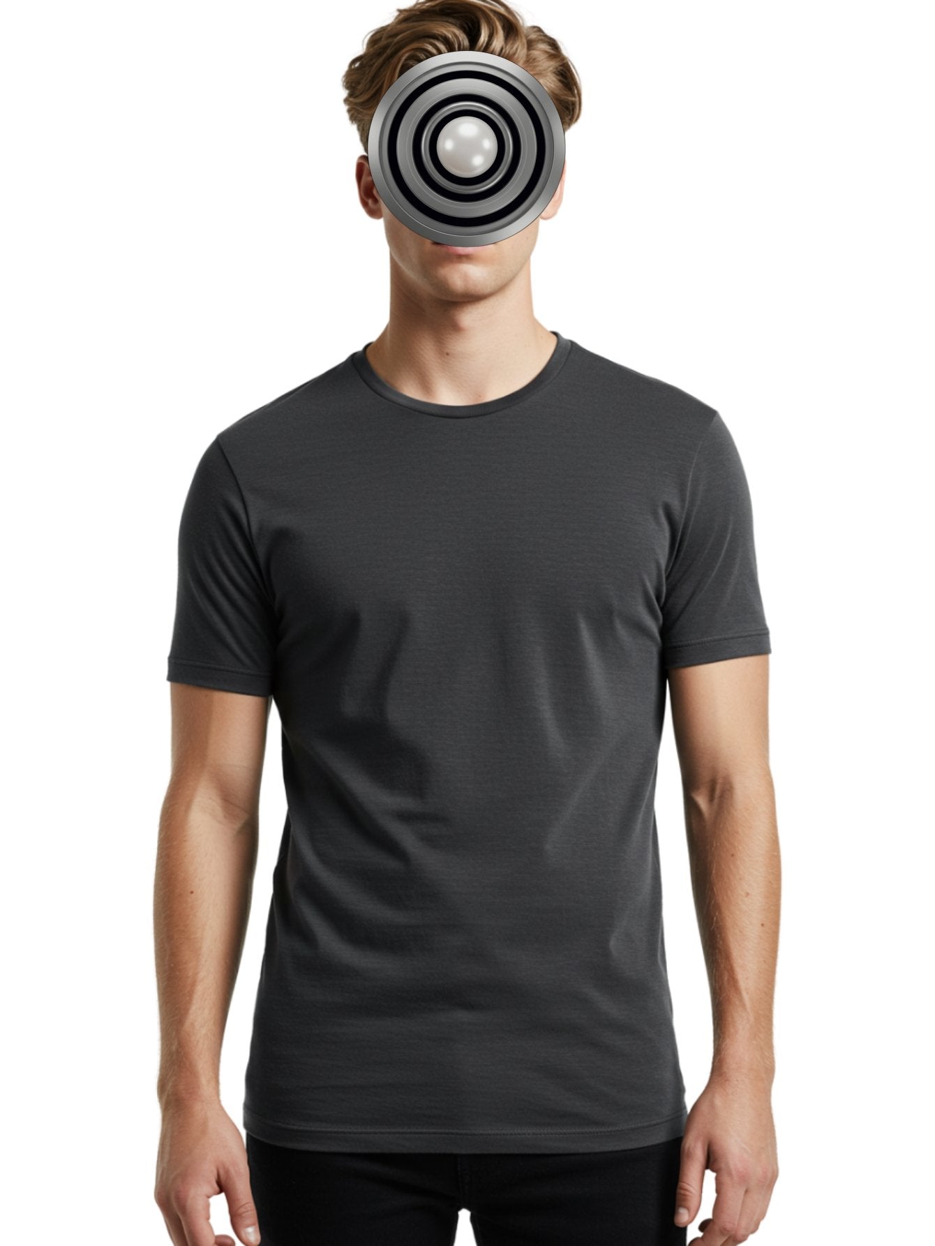 Silver-Ball-Bearing Men'S Graphic Tee, 100% Cotton, Comfortable Casual Summer Wear, Machine Washable, Vintage Camera, Old Camera, Antique Camera, Black Camera, Classic Photography, Photography Equipment, Nostalgic Device, Film Camera, Bah107 30