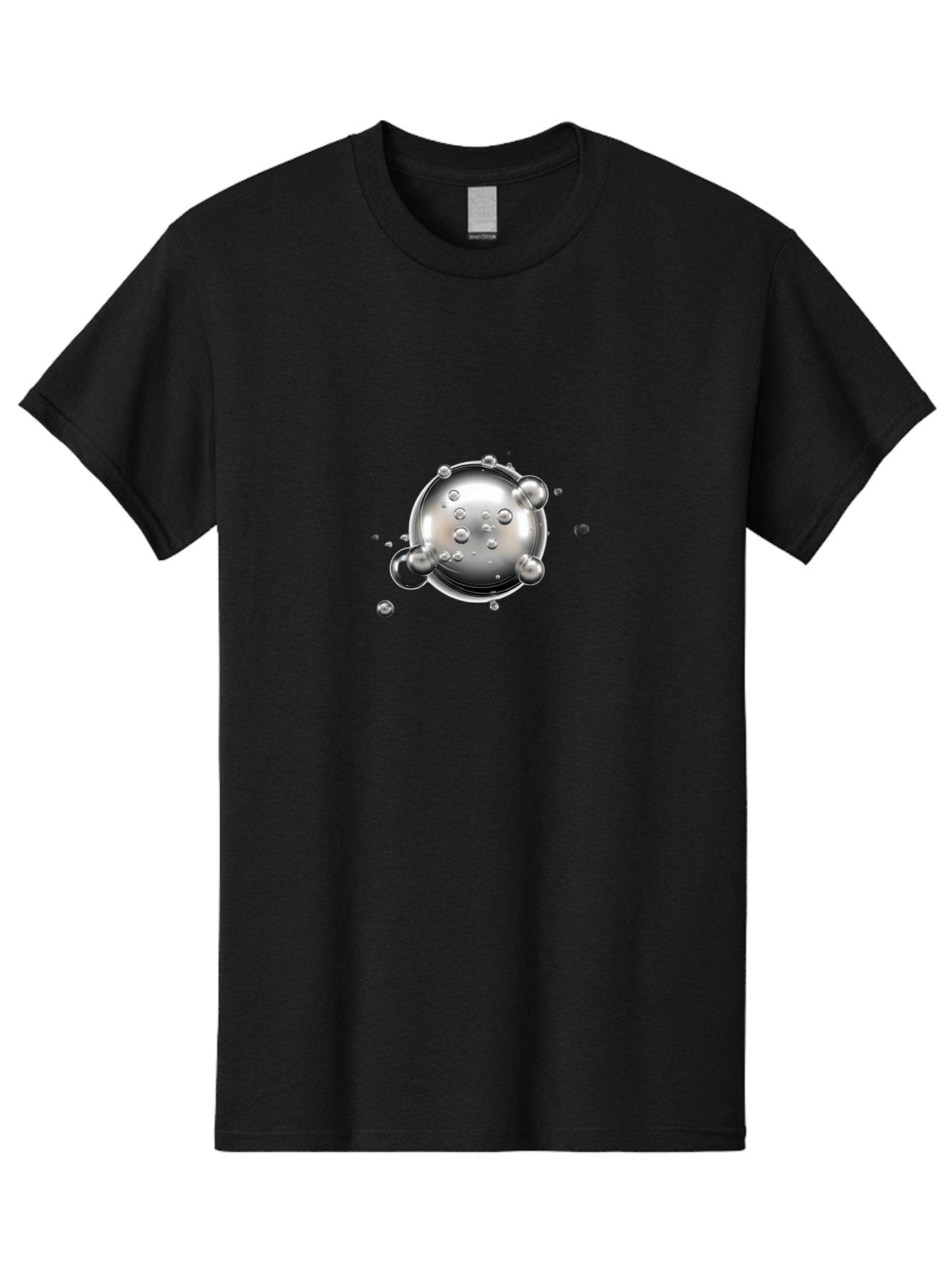 Silver-Bubbles Men'S Graphic Tee, 100% Cotton, Comfortable Casual Summer Wear, Machine Washable, Vintage Camera, Old Camera, Antique Camera, Black Camera, Classic Photography, Photography Equipment, Nostalgic Device, Film Camera, Camera Art Bah108