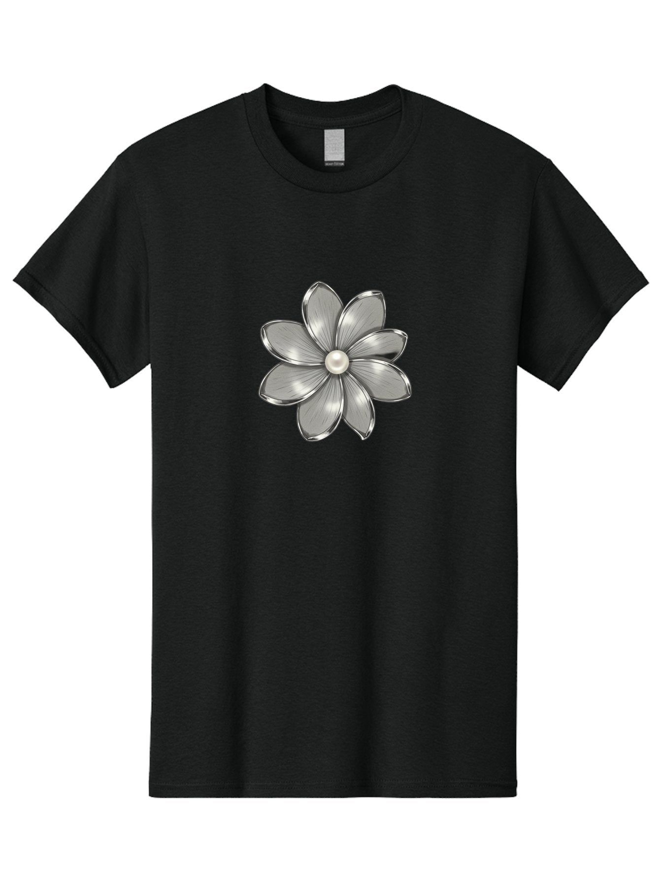 Silver-Flower Men'S Graphic Tee, 100% Cotton, Comfortable Casual Summer Wear, Machine Washable, Vintage Camera, Old Camera, Antique Camera, Black Camera, Classic Photography, Photography Equipment, Nostalgic Device, Film Camera, Camera Art Bah112 8