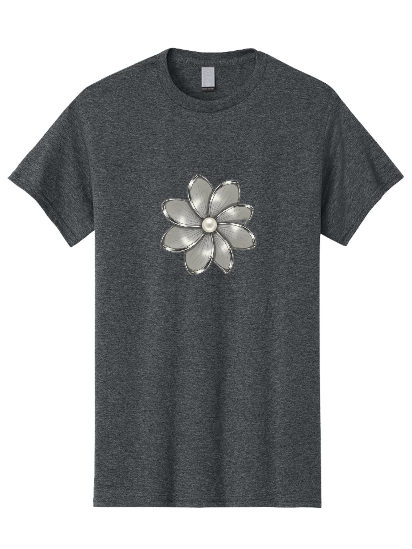 Silver-Flower Men'S Graphic Tee, 100% Cotton, Comfortable Casual Summer Wear, Machine Washable, Vintage Camera, Old Camera, Antique Camera, Black Camera, Classic Photography, Photography Equipment, Nostalgic Device, Film Camera, Camera Art Bah112