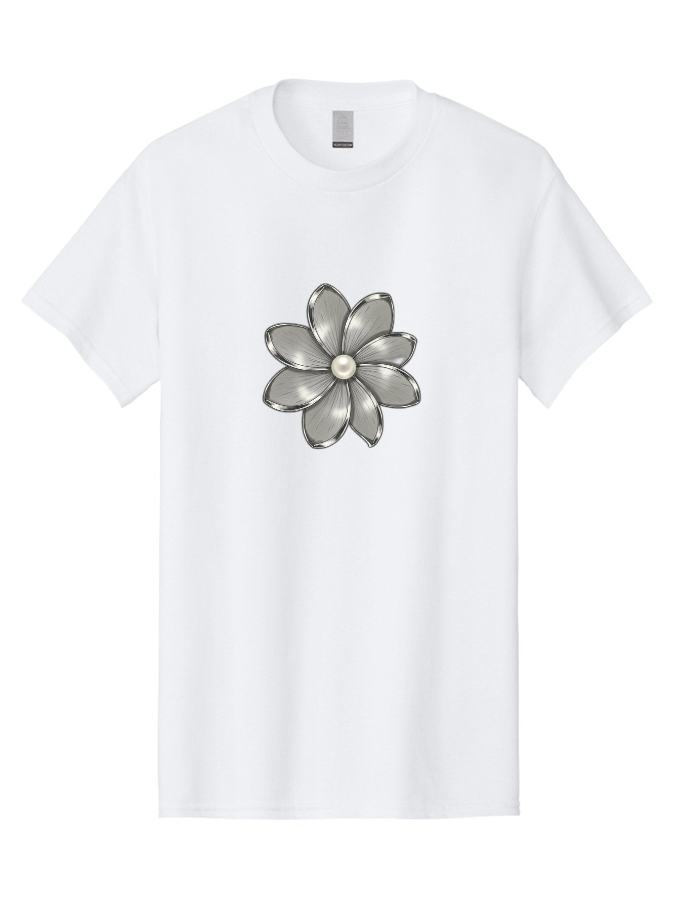 Silver-Flower Men'S Graphic Tee, 100% Cotton, Comfortable Casual Summer Wear, Machine Washable, Vintage Camera, Old Camera, Antique Camera, Black Camera, Classic Photography, Photography Equipment, Nostalgic Device, Film Camera, Camera Art Bah112