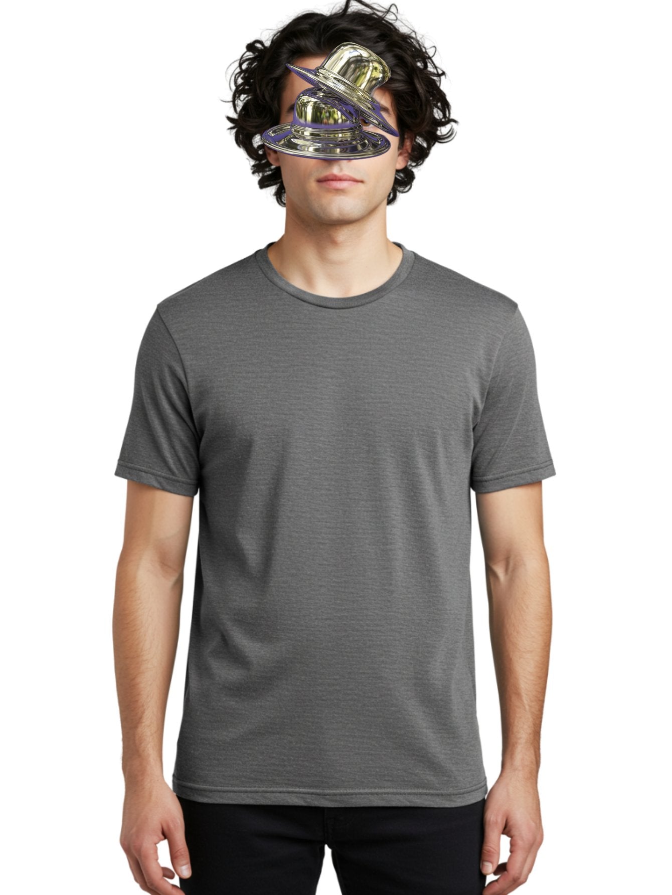 Silver-Plate-Hat Men'S Graphic Tee, 100% Cotton, Comfortable Casual Summer Wear, Machine Washable, Vintage Camera, Old Camera, Antique Camera, Black Camera, Classic Photography, Photography Equipment, Nostalgic Device, Film Camera, Camera Art Bah115 23