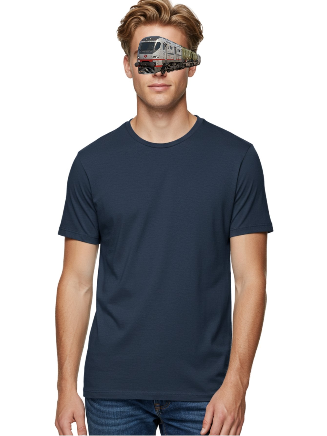 Silver-Train-With-Tank-Cars Men'S Graphic Tee, 100% Cotton, Comfortable Casual Summer Wear, Machine Washable, Vintage Camera, Old Camera, Antique Camera, Black Camera, Classic Photography, Photography Equipment, Nostalgic Device, Film Camera, Bah120 25