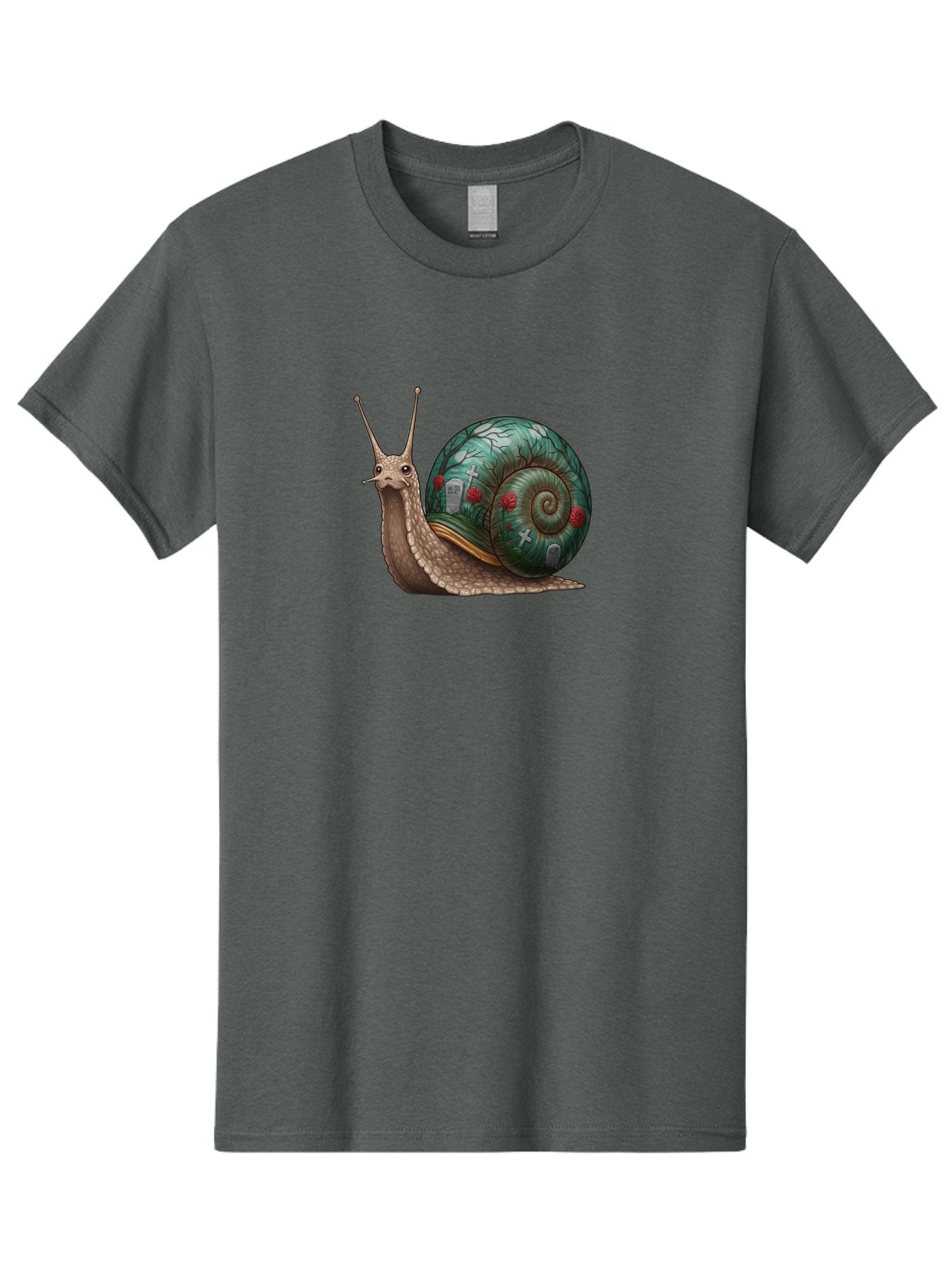 Snail-With-Cemetery-Shell Men'S Graphic Tee, 100% Cotton, Comfortable Casual Summer Wear, Machine Washable, Vintage Camera, Old Camera, Antique Camera, Black Camera, Classic Photography, Photography Equipment, Nostalgic Device, Film Camera, Bah134 3