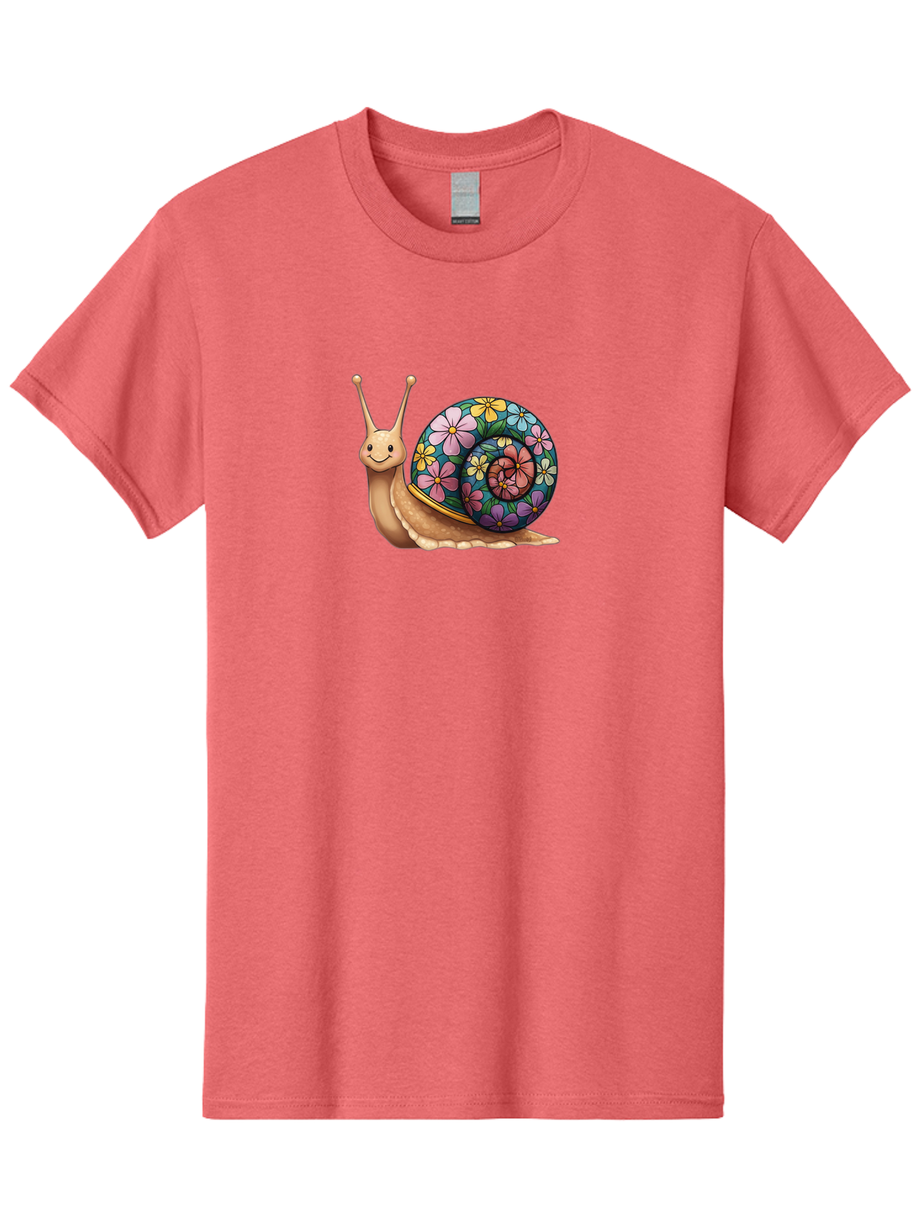 Snail-With-Flowers-1 Men'S Graphic Tee, 100% Cotton, Comfortable Casual Summer Wear, Machine Washable, Vintage Camera, Old Camera, Antique Camera, Black Camera, Classic Photography, Photography Equipment, Nostalgic Device, Film Camera, Bah139 3