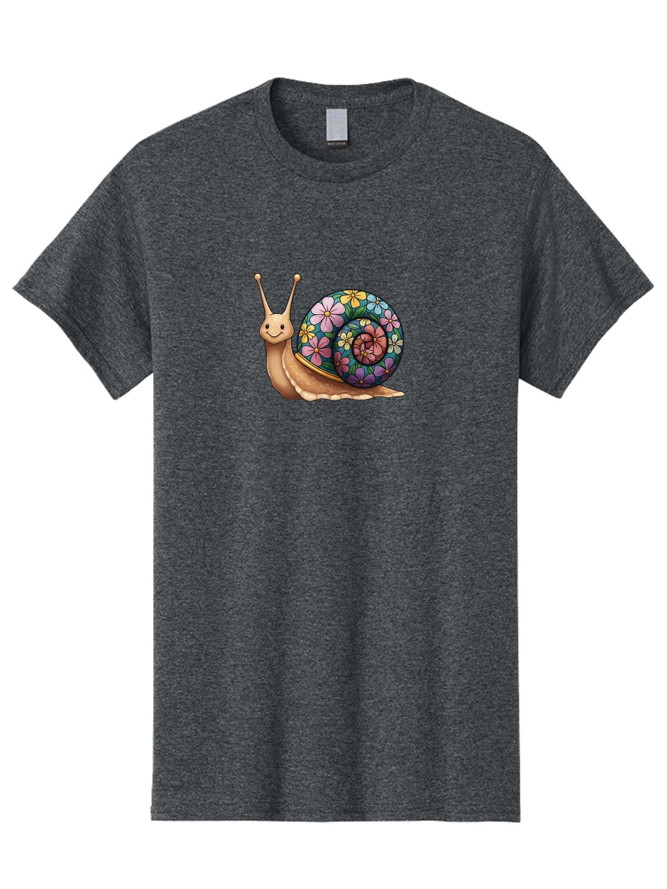 Snail-With-Flowers-1 Men'S Graphic Tee, 100% Cotton, Comfortable Casual Summer Wear, Machine Washable, Vintage Camera, Old Camera, Antique Camera, Black Camera, Classic Photography, Photography Equipment, Nostalgic Device, Film Camera, Bah139 13
