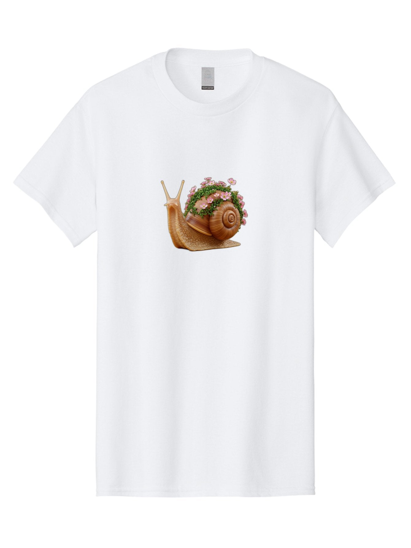 Snail-With-Flowers-2 Men'S Graphic Tee, 100% Cotton, Comfortable Casual Summer Wear, Machine Washable, Vintage Camera, Old Camera, Antique Camera, Black Camera, Classic Photography, Photography Equipment, Nostalgic Device, Film Camera, Bah140 13