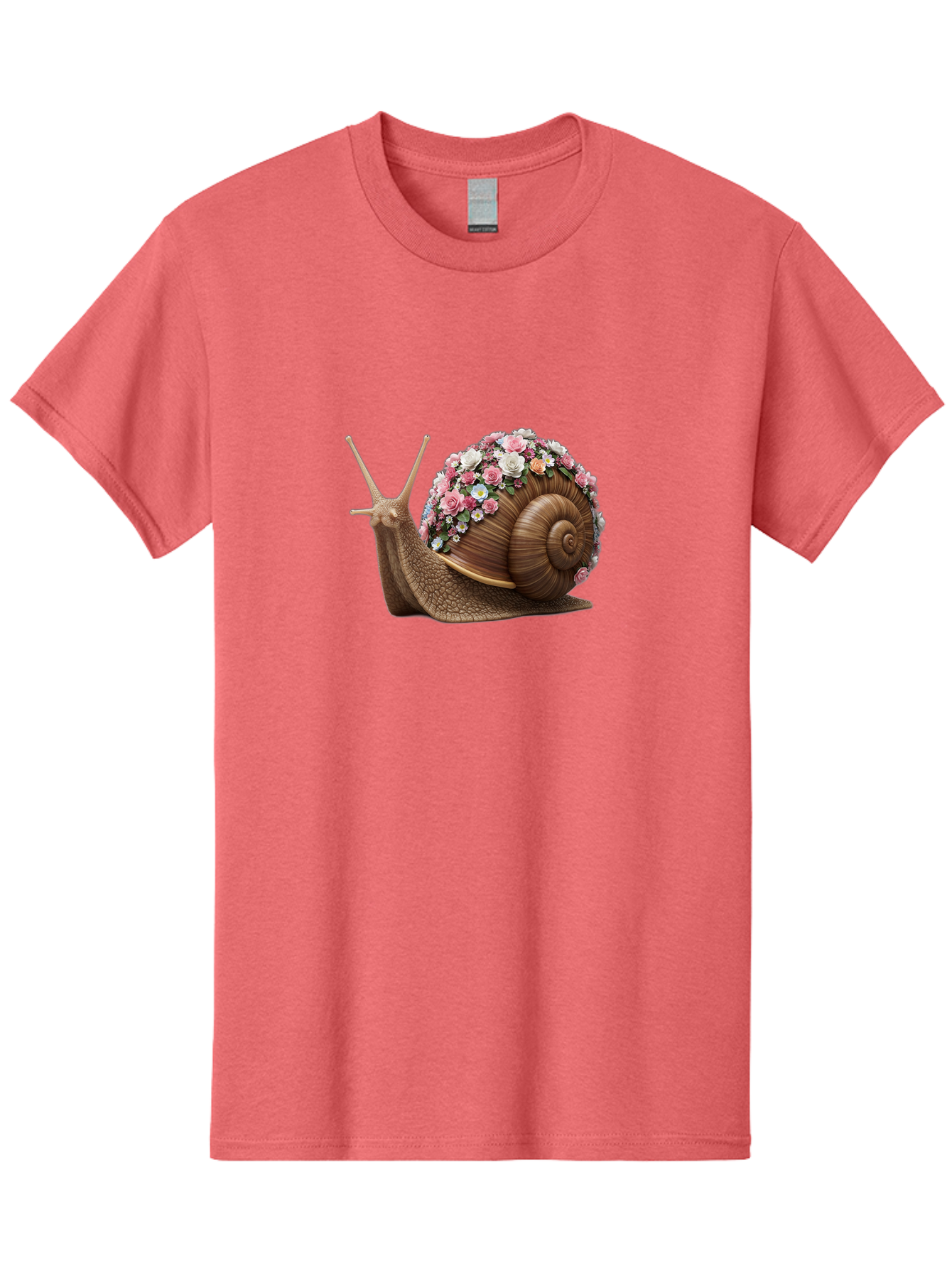 Snail-With-Flowers-4 Men'S Graphic Tee, 100% Cotton, Comfortable Casual Summer Wear, Machine Washable, Vintage Camera, Old Camera, Antique Camera, Black Camera, Classic Photography, Photography Equipment, Nostalgic Device, Film Camera, Bah142 6