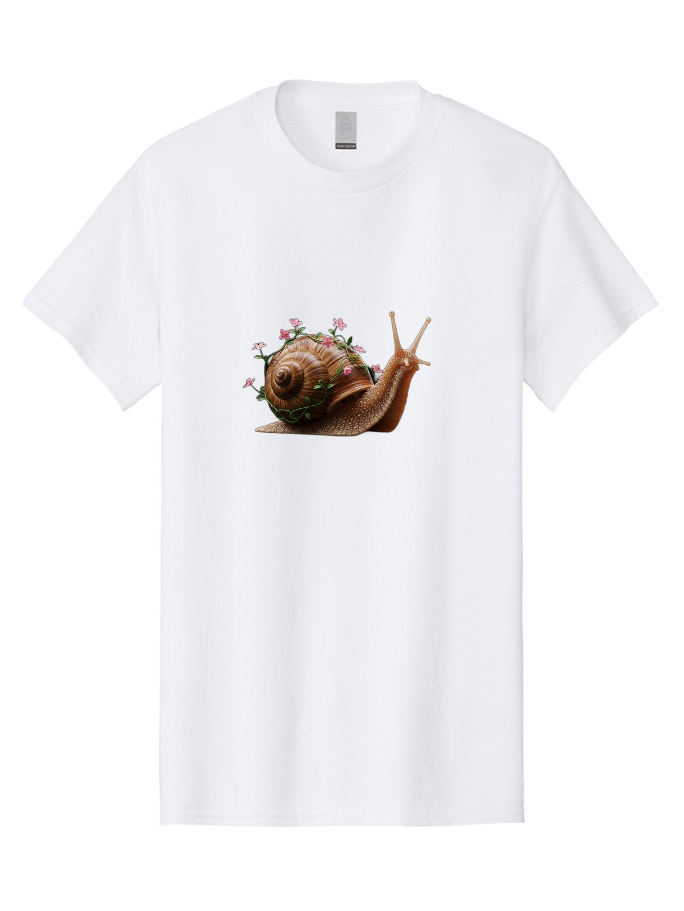 Snail-With-Flowers-5 Men'S Graphic Tee, 100% Cotton, Comfortable Casual Summer Wear, Machine Washable, Vintage Camera, Old Camera, Antique Camera, Black Camera, Classic Photography, Photography Equipment, Nostalgic Device, Film Camera, Bah143 11