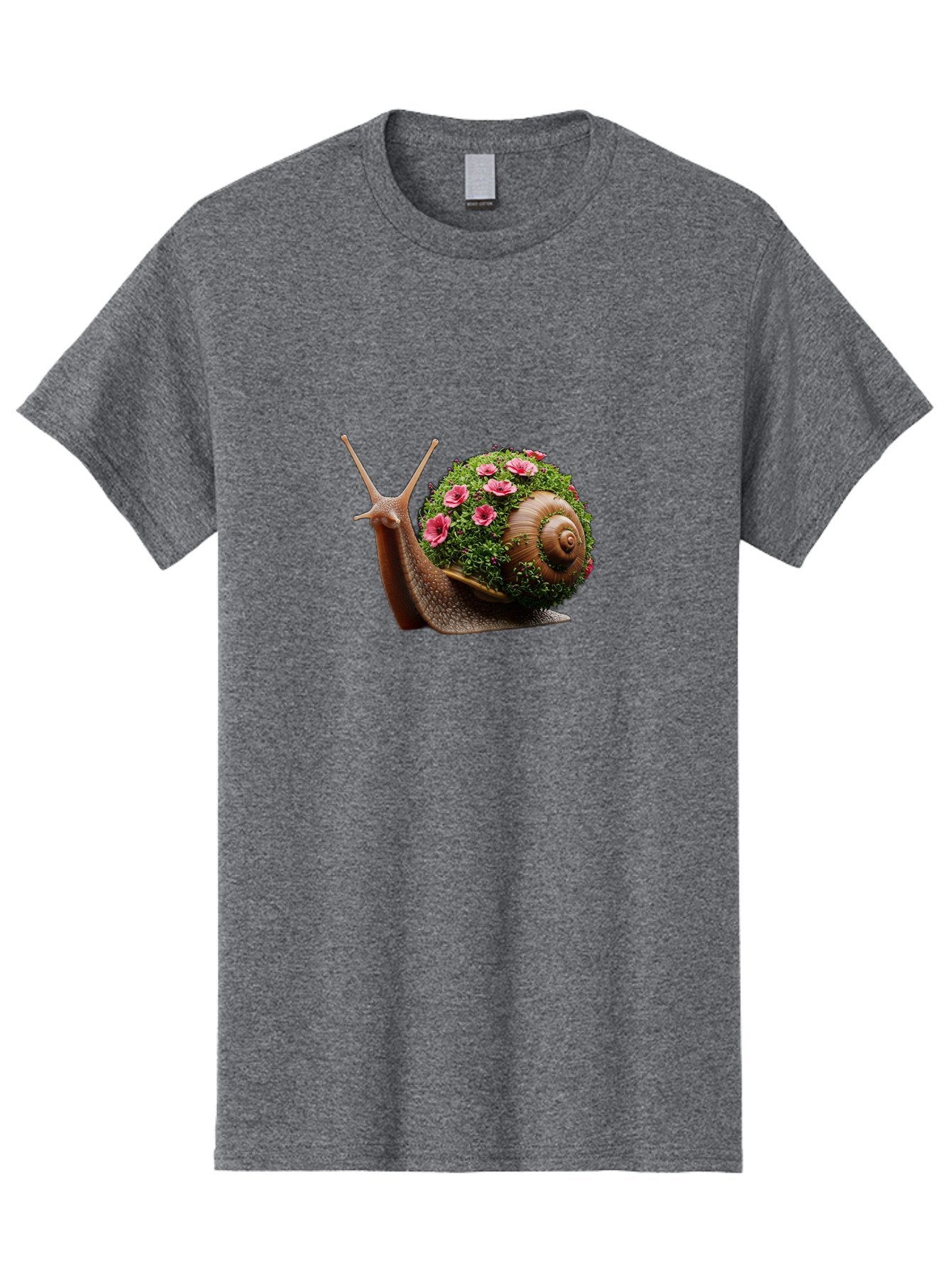 Snail-With-Flowers-6 Men'S Graphic Tee, 100% Cotton, Comfortable Casual Summer Wear, Machine Washable, Vintage Camera, Old Camera, Antique Camera, Black Camera, Classic Photography, Photography Equipment, Nostalgic Device, Film Camera, Bah144 13