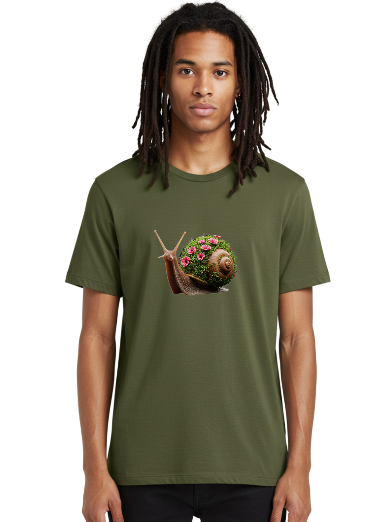 Snail-With-Flowers-6 Men'S Graphic Tee, 100% Cotton, Comfortable Casual Summer Wear, Machine Washable, Vintage Camera, Old Camera, Antique Camera, Black Camera, Classic Photography, Photography Equipment, Nostalgic Device, Film Camera, Bah144 19