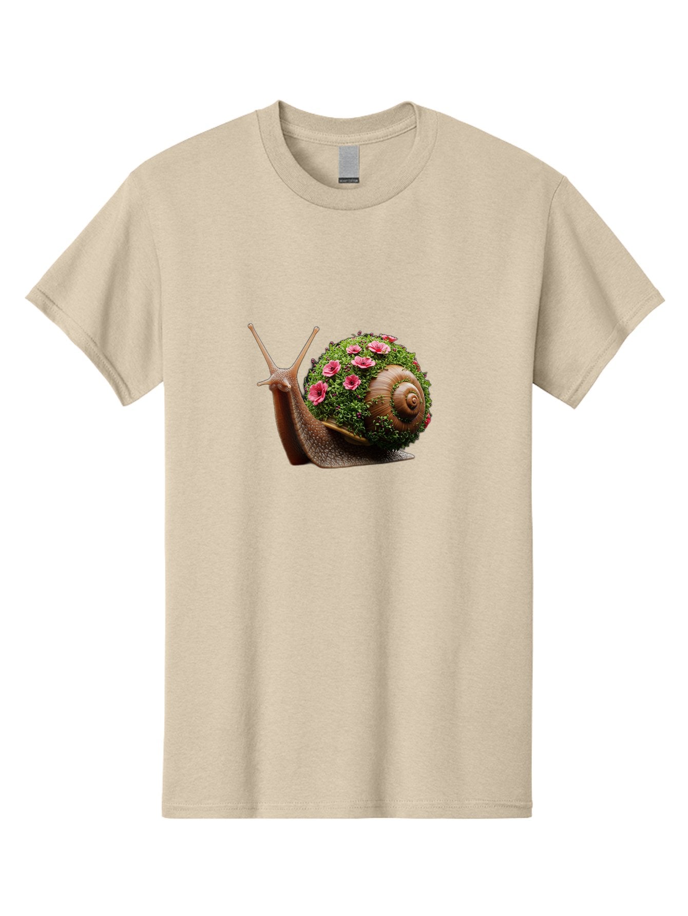 Snail-With-Flowers-6 Men'S Graphic Tee, 100% Cotton, Comfortable Casual Summer Wear, Machine Washable, Vintage Camera, Old Camera, Antique Camera, Black Camera, Classic Photography, Photography Equipment, Nostalgic Device, Film Camera, Bah144 6