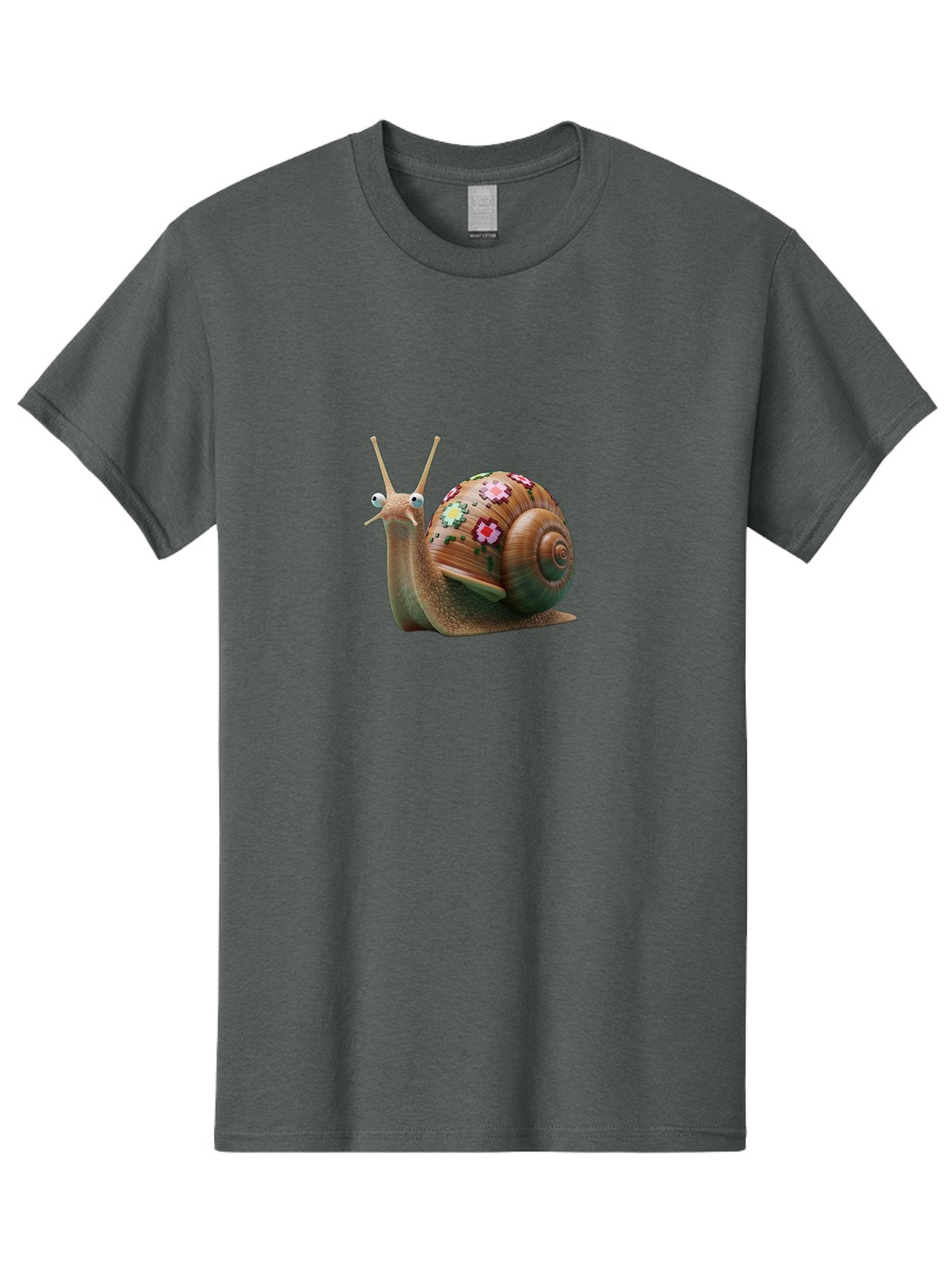 Snail-With-Flowers-7 Men'S Graphic Tee, 100% Cotton, Comfortable Casual Summer Wear, Machine Washable, Vintage Camera, Old Camera, Antique Camera, Black Camera, Classic Photography, Photography Equipment, Nostalgic Device, Film Camera, Bah145 10