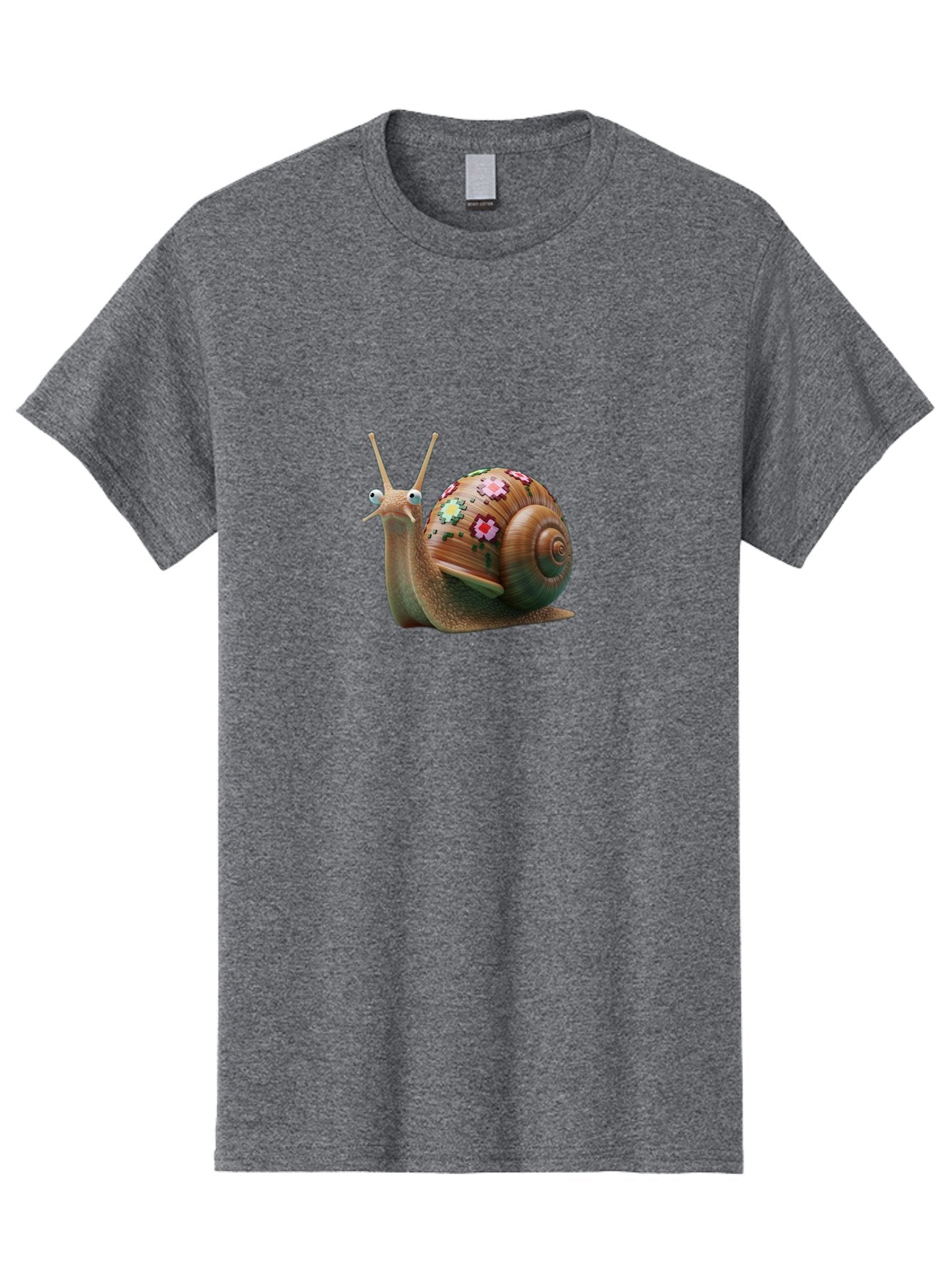 Snail-With-Flowers-7 Men'S Graphic Tee, 100% Cotton, Comfortable Casual Summer Wear, Machine Washable, Vintage Camera, Old Camera, Antique Camera, Black Camera, Classic Photography, Photography Equipment, Nostalgic Device, Film Camera, Bah145 15