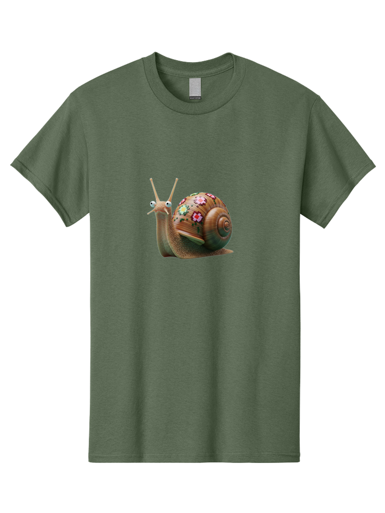 Snail-With-Flowers-7 Men'S Graphic Tee, 100% Cotton, Comfortable Casual Summer Wear, Machine Washable, Vintage Camera, Old Camera, Antique Camera, Black Camera, Classic Photography, Photography Equipment, Nostalgic Device, Film Camera, Bah145 11