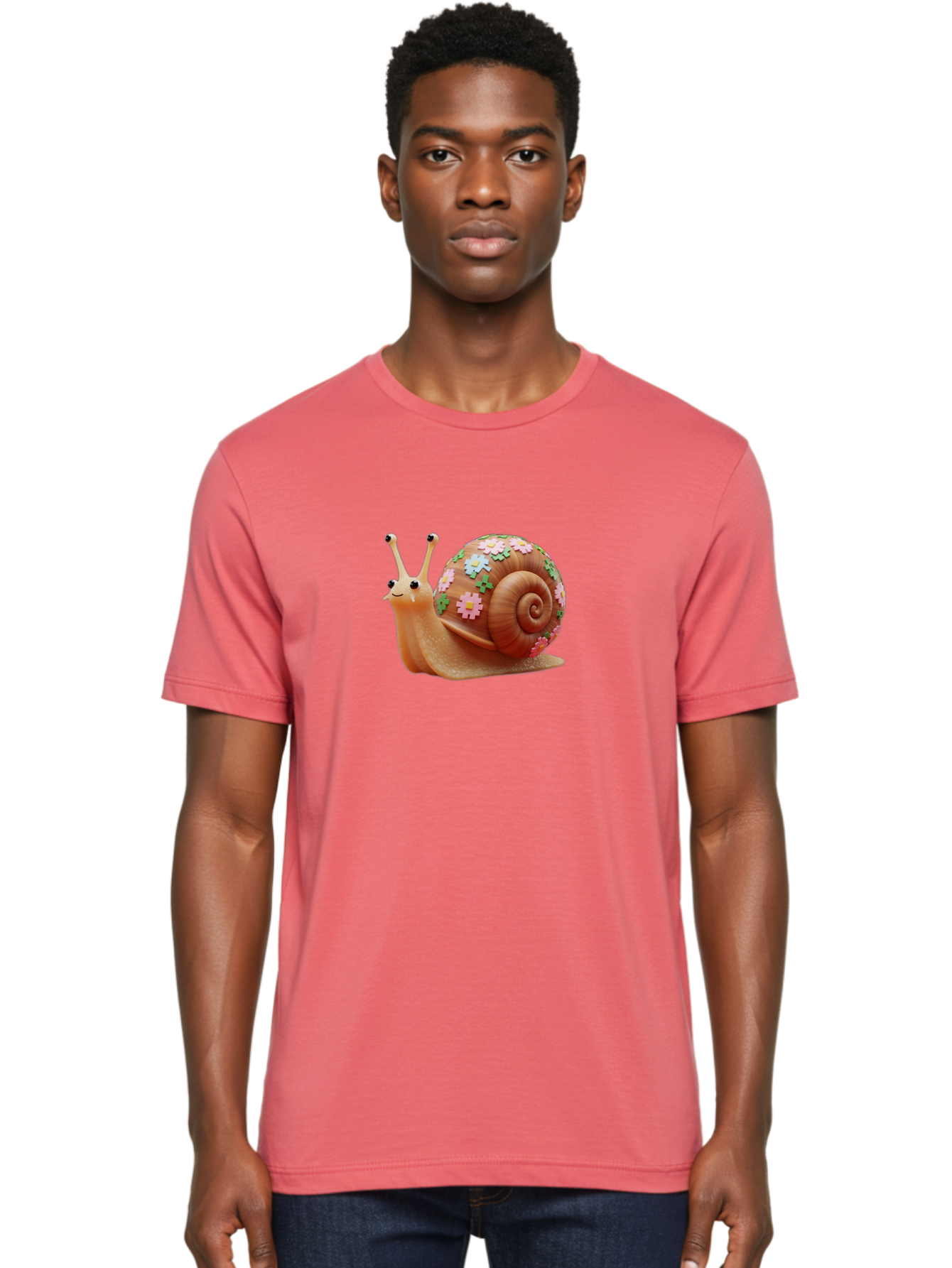Snail-With-Flowers Men'S Graphic Tee, 100% Cotton, Comfortable Casual Summer Wear, Machine Washable, Vintage Camera, Old Camera, Antique Camera, Black Camera, Classic Photography, Photography Equipment, Nostalgic Device, Film Camera, Bah146 22