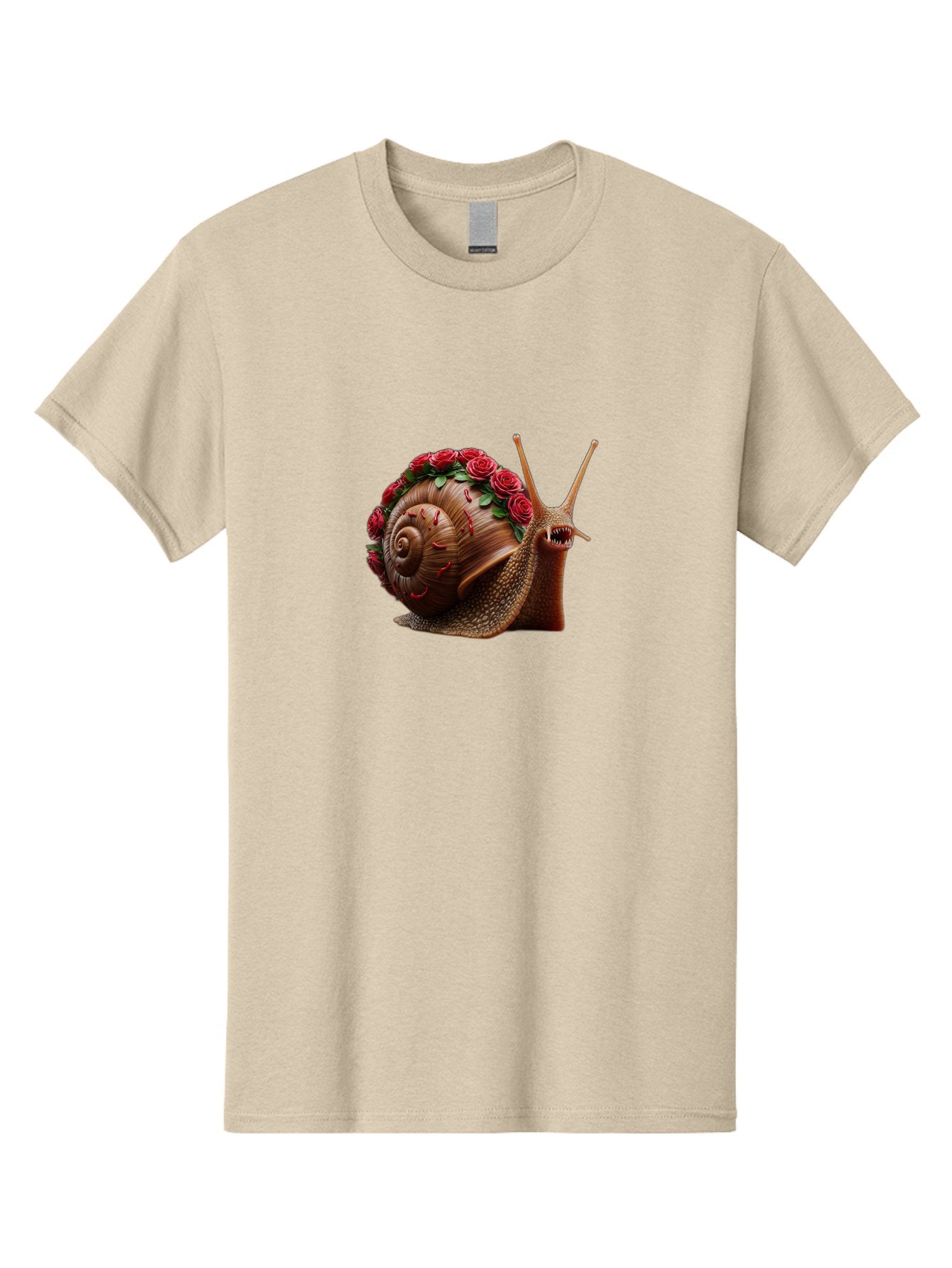 Snail-With-Roses-1 Men'S Graphic Tee, 100% Cotton, Comfortable Casual Summer Wear, Machine Washable, Vintage Camera, Old Camera, Antique Camera, Black Camera, Classic Photography, Photography Equipment, Nostalgic Device, Film Camera, Bah147 3