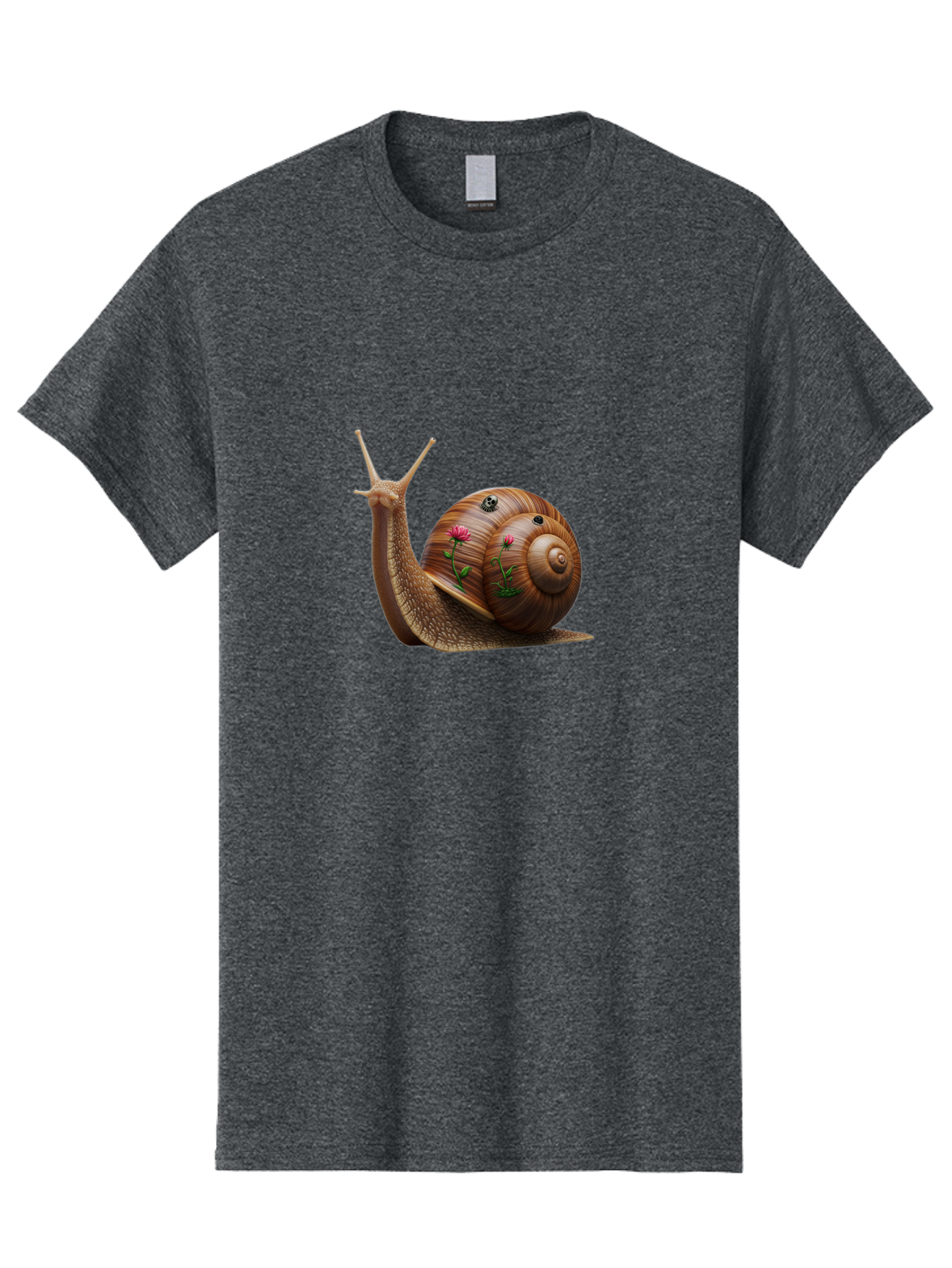 Snail-With-Skull-And-Flowers Men'S Graphic Tee, 100% Cotton, Comfortable Casual Summer Wear, Machine Washable, Vintage Camera, Old Camera, Antique Camera, Black Camera, Classic Photography, Photography Equipment, Nostalgic Device, Film Camera, Bah149 12