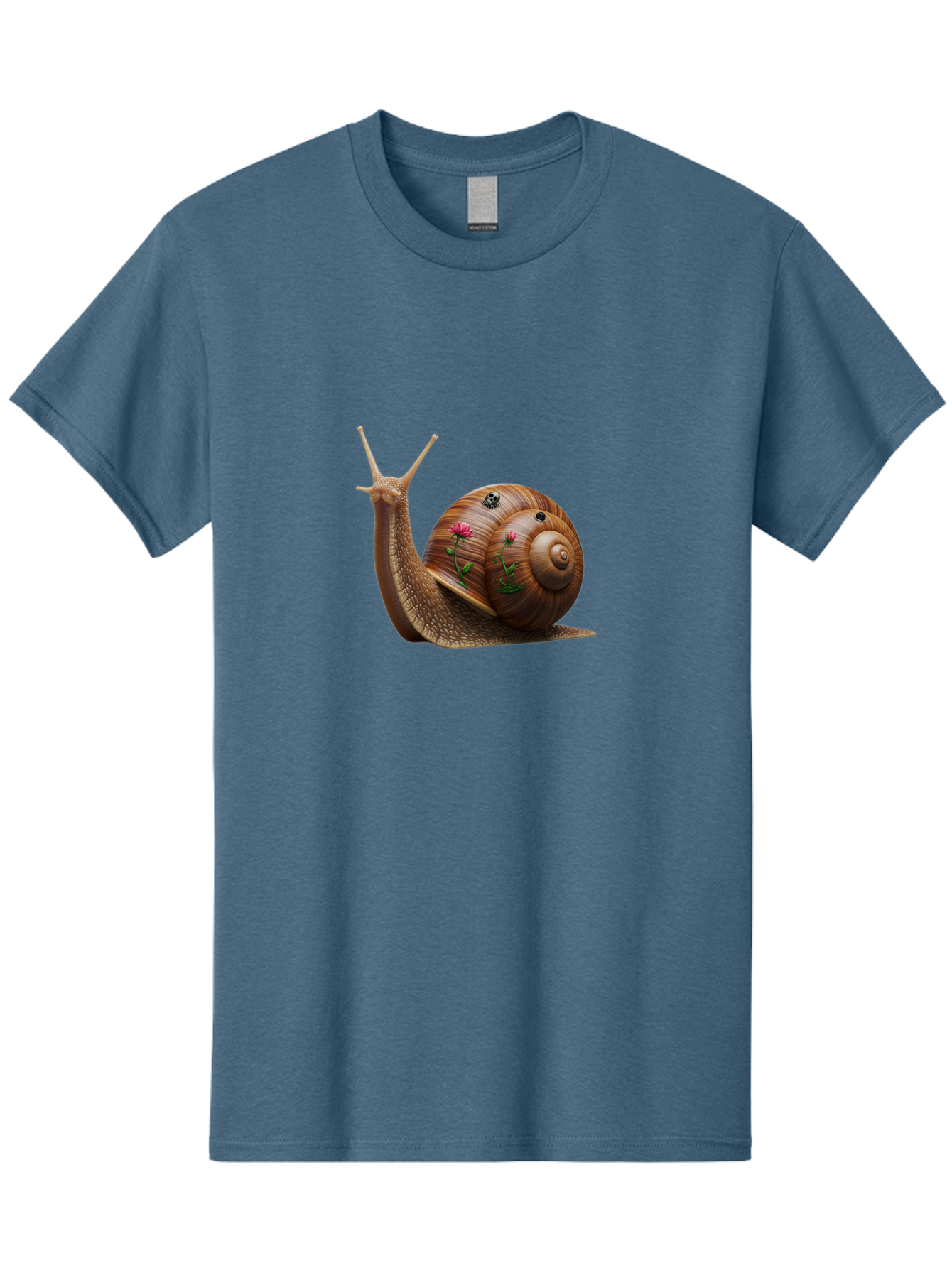 Snail-With-Skull-And-Flowers Men'S Graphic Tee, 100% Cotton, Comfortable Casual Summer Wear, Machine Washable, Vintage Camera, Old Camera, Antique Camera, Black Camera, Classic Photography, Photography Equipment, Nostalgic Device, Film Camera, Bah149 15