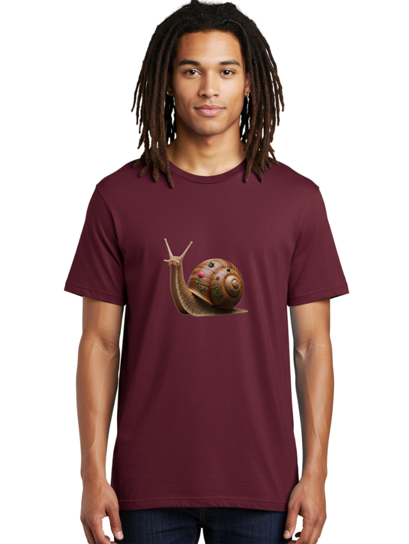 Snail-With-Skull-And-Flowers Men'S Graphic Tee, 100% Cotton, Comfortable Casual Summer Wear, Machine Washable, Vintage Camera, Old Camera, Antique Camera, Black Camera, Classic Photography, Photography Equipment, Nostalgic Device, Film Camera, Bah149 17