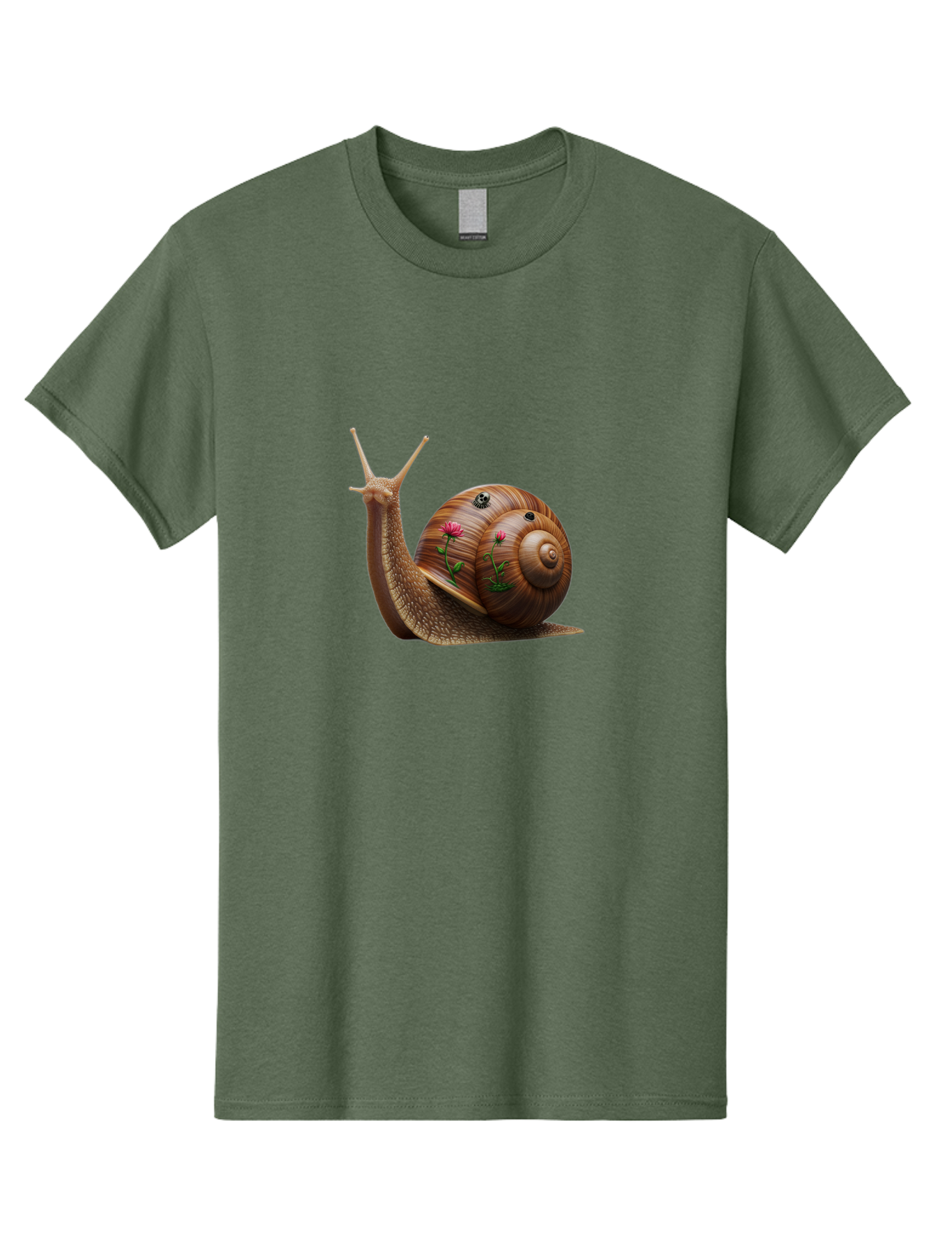 Snail-With-Skull-And-Flowers Men'S Graphic Tee, 100% Cotton, Comfortable Casual Summer Wear, Machine Washable, Vintage Camera, Old Camera, Antique Camera, Black Camera, Classic Photography, Photography Equipment, Nostalgic Device, Film Camera, Bah149 10