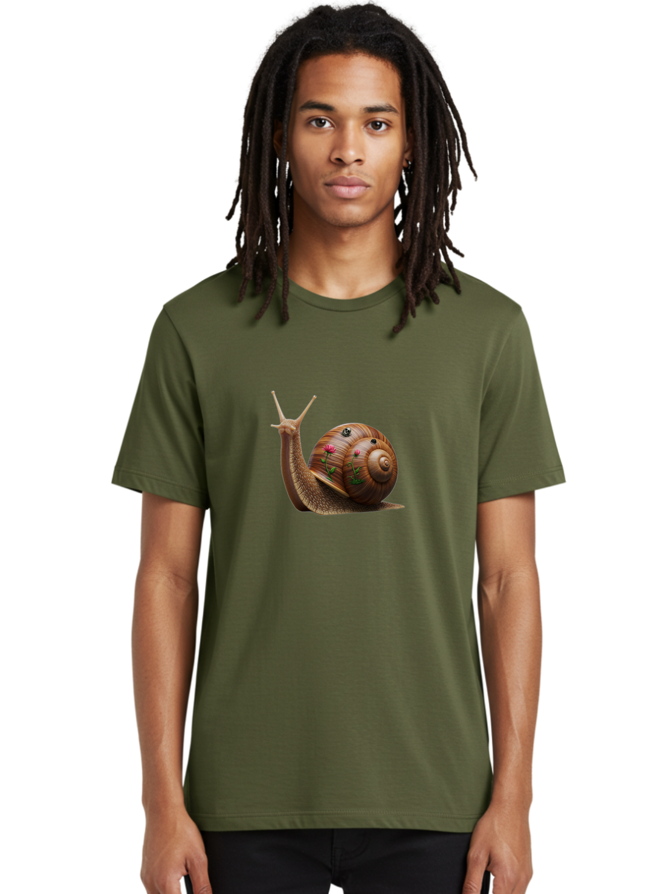 Snail-With-Skull-And-Flowers Men'S Graphic Tee, 100% Cotton, Comfortable Casual Summer Wear, Machine Washable, Vintage Camera, Old Camera, Antique Camera, Black Camera, Classic Photography, Photography Equipment, Nostalgic Device, Film Camera, Bah149 25