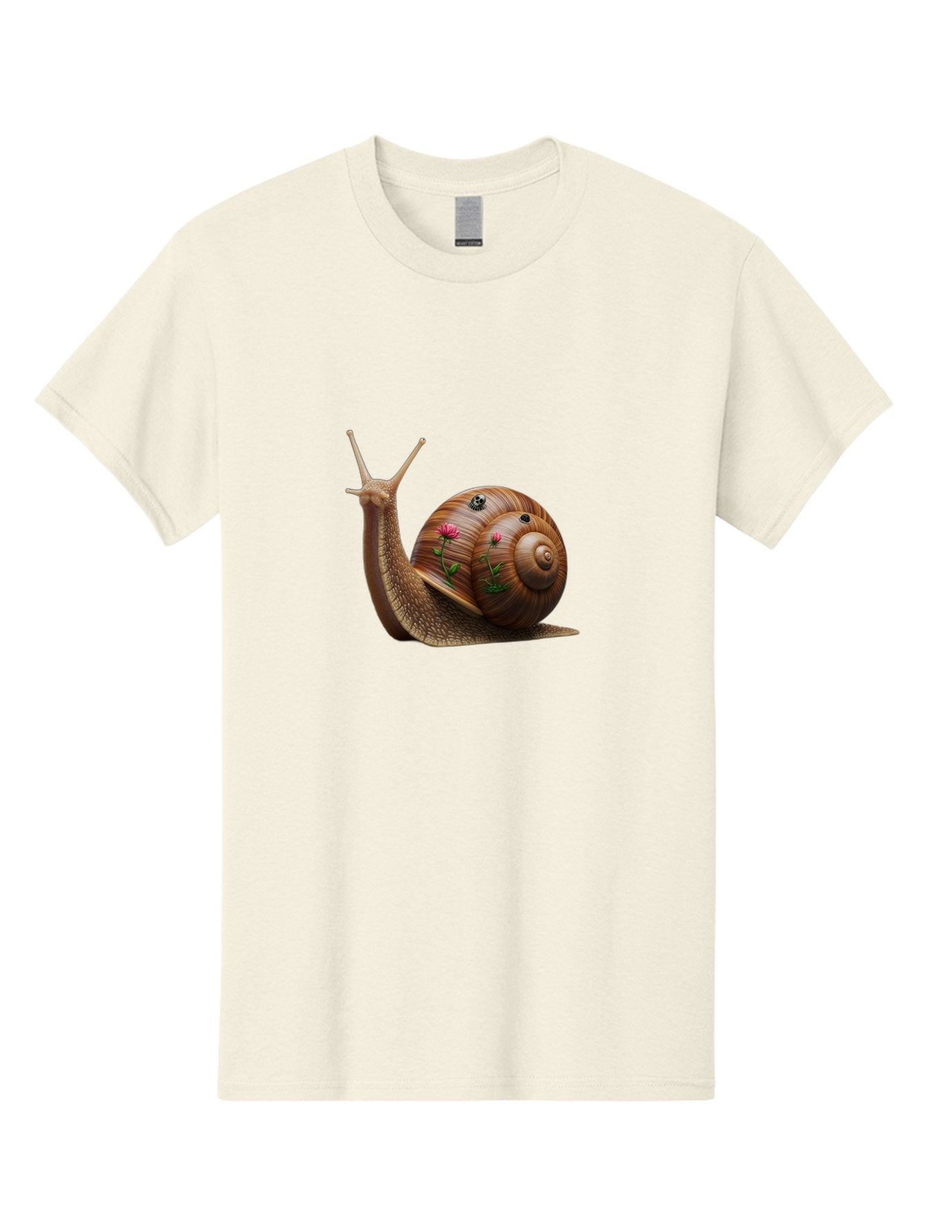 Snail-With-Skull-And-Flowers Men'S Graphic Tee, 100% Cotton, Comfortable Casual Summer Wear, Machine Washable, Vintage Camera, Old Camera, Antique Camera, Black Camera, Classic Photography, Photography Equipment, Nostalgic Device, Film Camera, Bah149 8