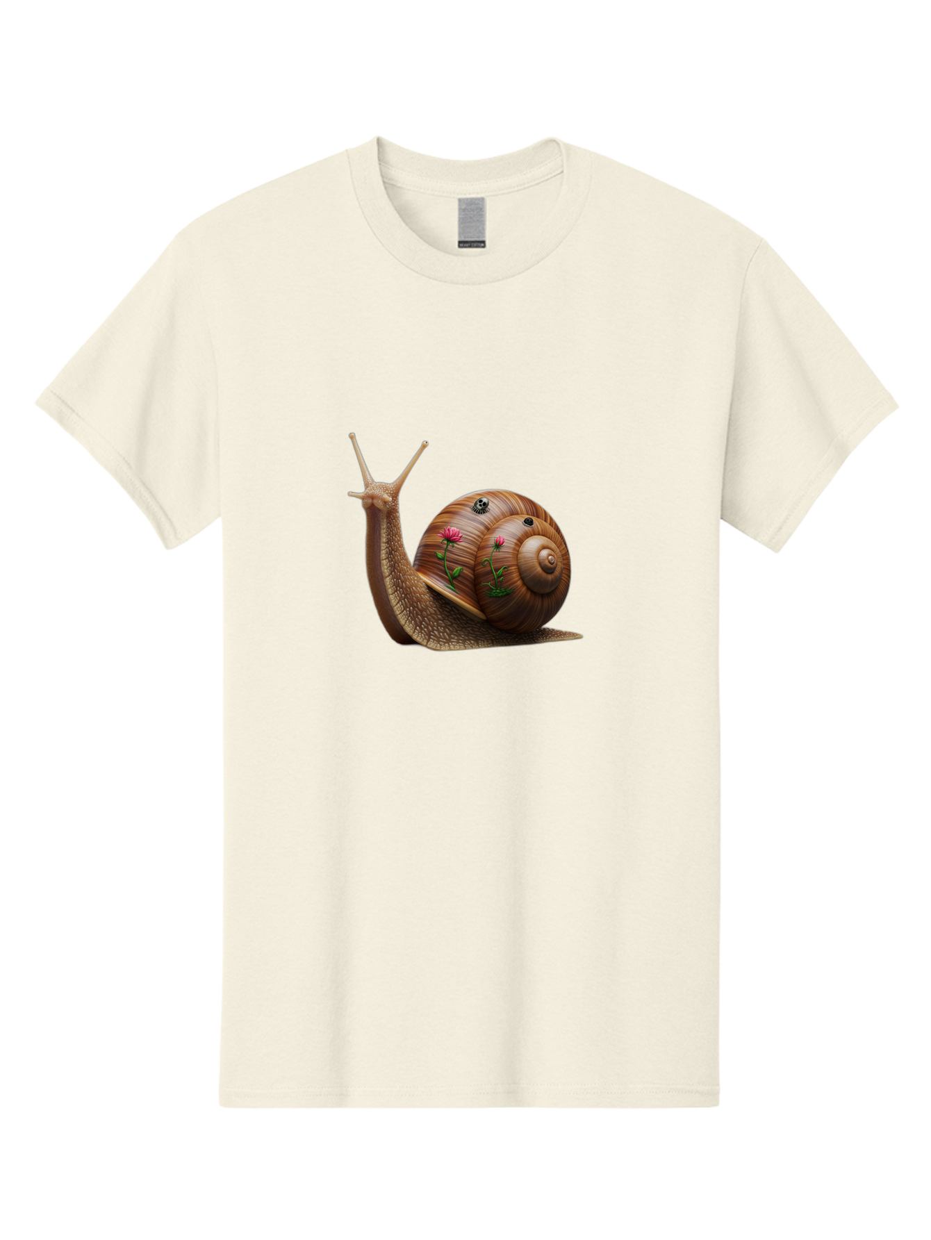 Snail-With-Skull-And-Flowers Men'S Graphic Tee, 100% Cotton, Comfortable Casual Summer Wear, Machine Washable, Vintage Camera, Old Camera, Antique Camera, Black Camera, Classic Photography, Photography Equipment, Nostalgic Device, Film Camera, Bah149 6