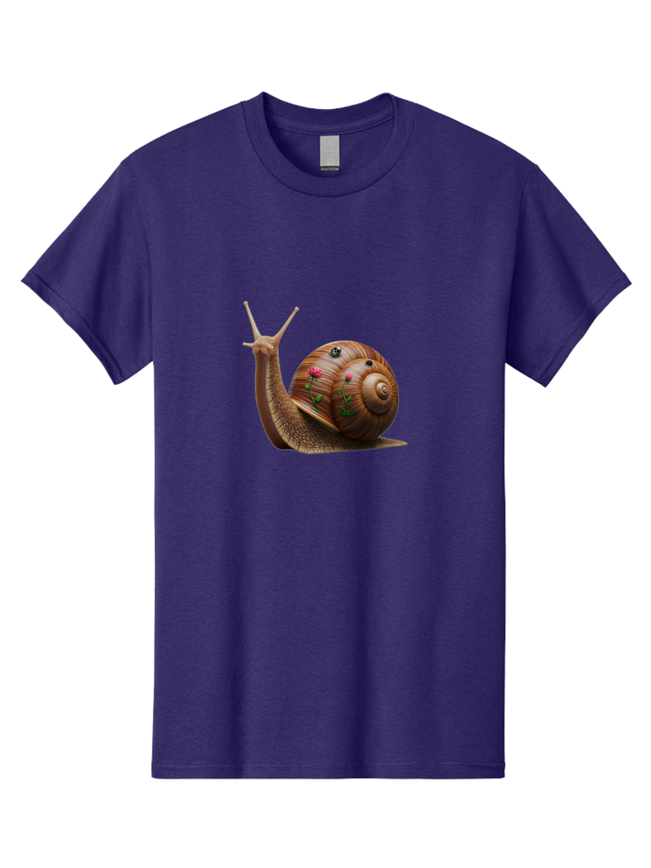 Snail-With-Skull-And-Flowers Men'S Graphic Tee, 100% Cotton, Comfortable Casual Summer Wear, Machine Washable, Vintage Camera, Old Camera, Antique Camera, Black Camera, Classic Photography, Photography Equipment, Nostalgic Device, Film Camera, Bah149 4