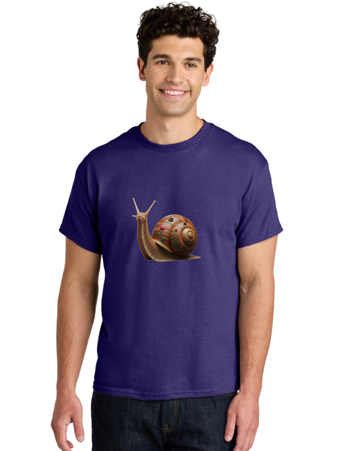 Snail-With-Skull-And-Flowers Men'S Graphic Tee, 100% Cotton, Comfortable Casual Summer Wear, Machine Washable, Vintage Camera, Old Camera, Antique Camera, Black Camera, Classic Photography, Photography Equipment, Nostalgic Device, Film Camera, Bah149 19
