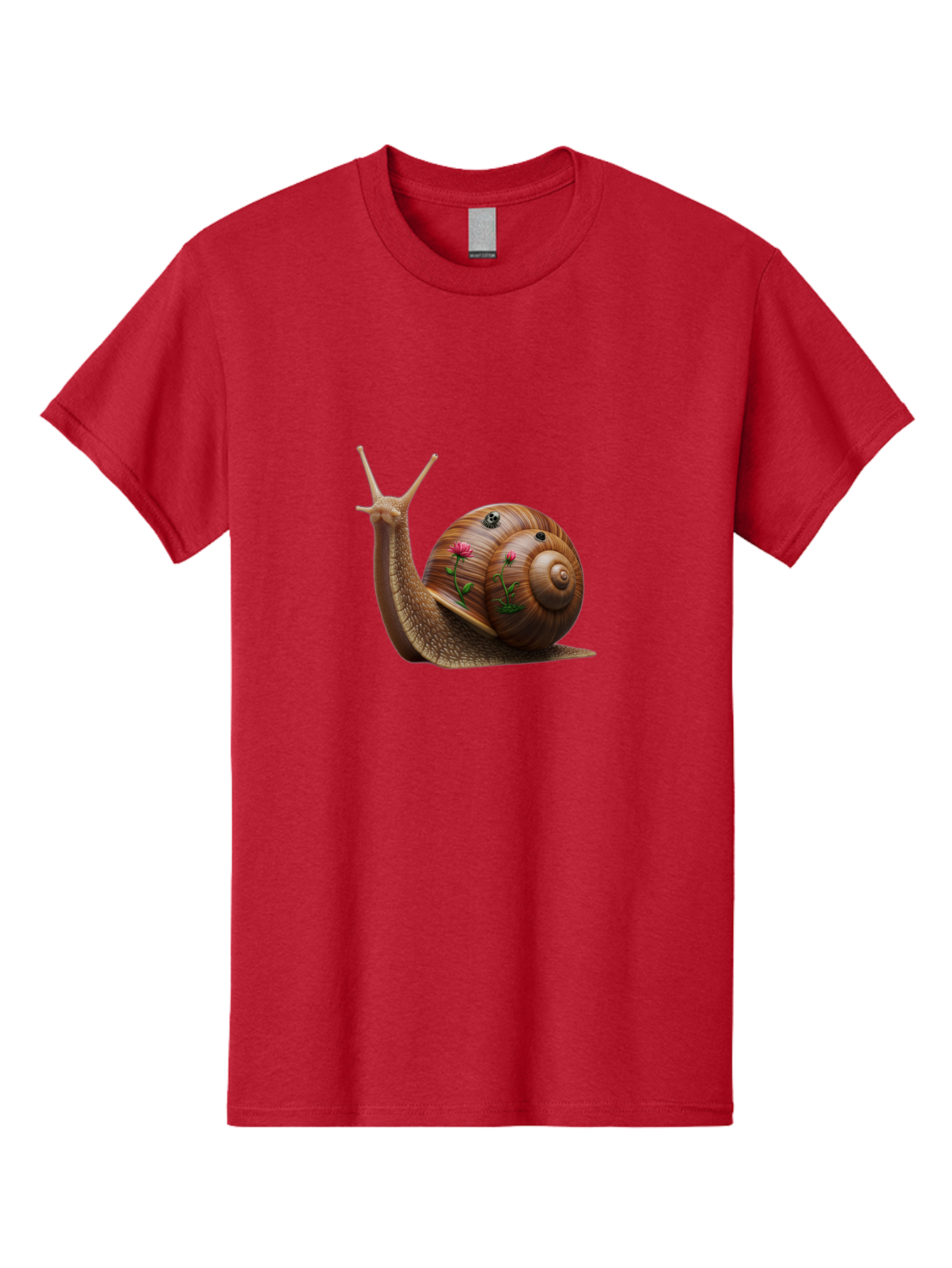Snail-With-Skull-And-Flowers Men'S Graphic Tee, 100% Cotton, Comfortable Casual Summer Wear, Machine Washable, Vintage Camera, Old Camera, Antique Camera, Black Camera, Classic Photography, Photography Equipment, Nostalgic Device, Film Camera, Bah149 9