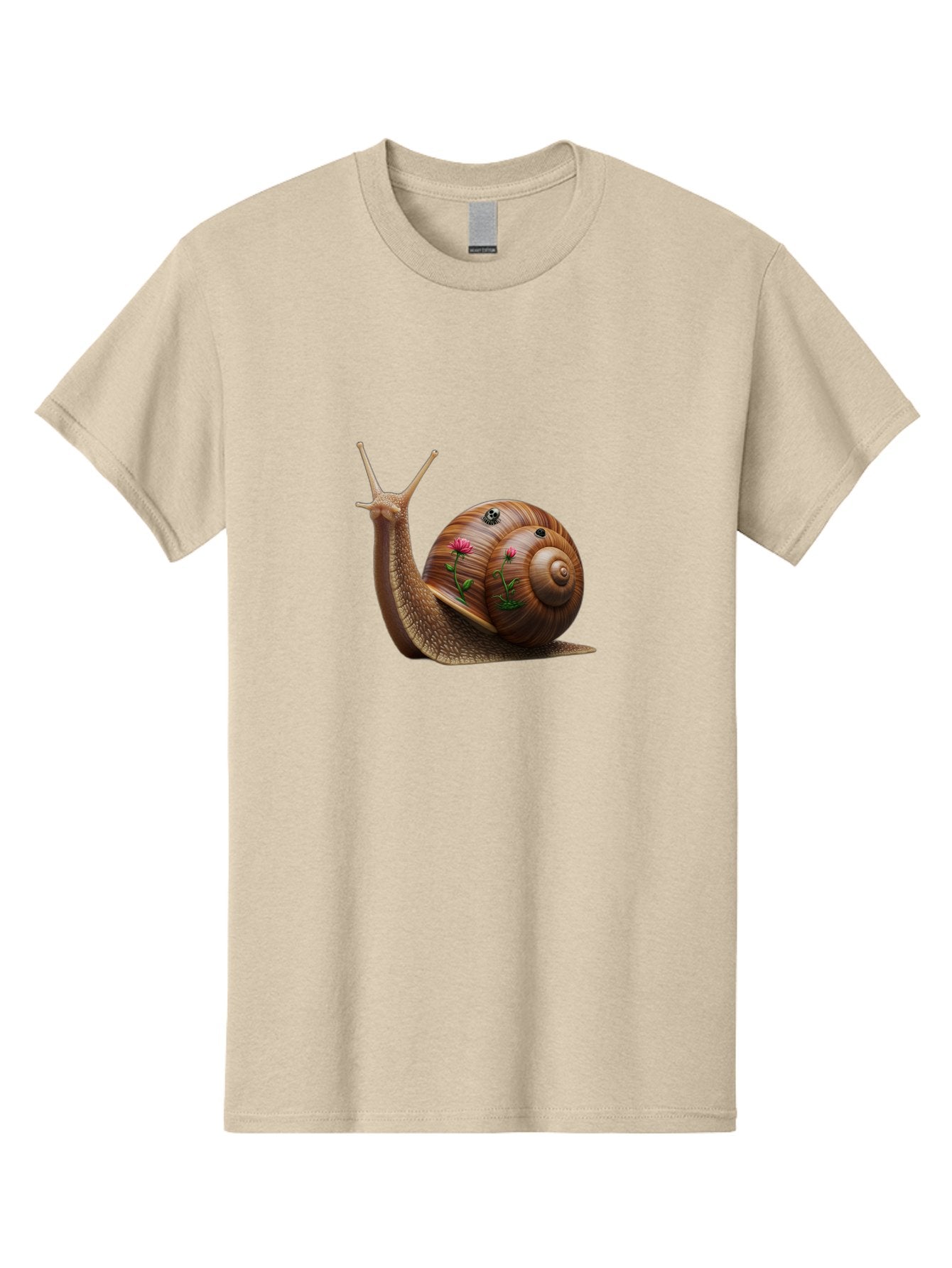 Snail-With-Skull-And-Flowers Men'S Graphic Tee, 100% Cotton, Comfortable Casual Summer Wear, Machine Washable, Vintage Camera, Old Camera, Antique Camera, Black Camera, Classic Photography, Photography Equipment, Nostalgic Device, Film Camera, Bah149 9