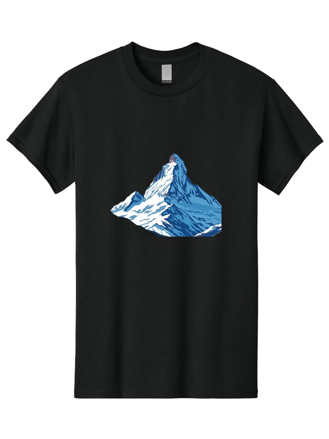 Snowy-Mountain-Peak-1 Men'S Graphic Tee, 100% Cotton, Comfortable Casual Summer Wear, Machine Washable, Vintage Camera, Old Camera, Antique Camera, Black Camera, Classic Photography, Photography Equipment, Nostalgic Device, Film Camera, Bah152 10